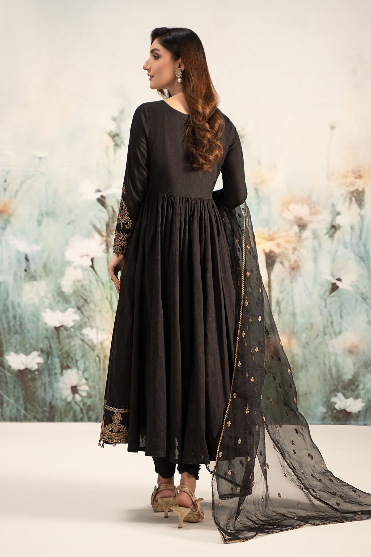 Maria B | Casual Pret 25 | DW-EF25-43 -  Maria B Ladies Clothes - Original Designer Dress - House of Maryam