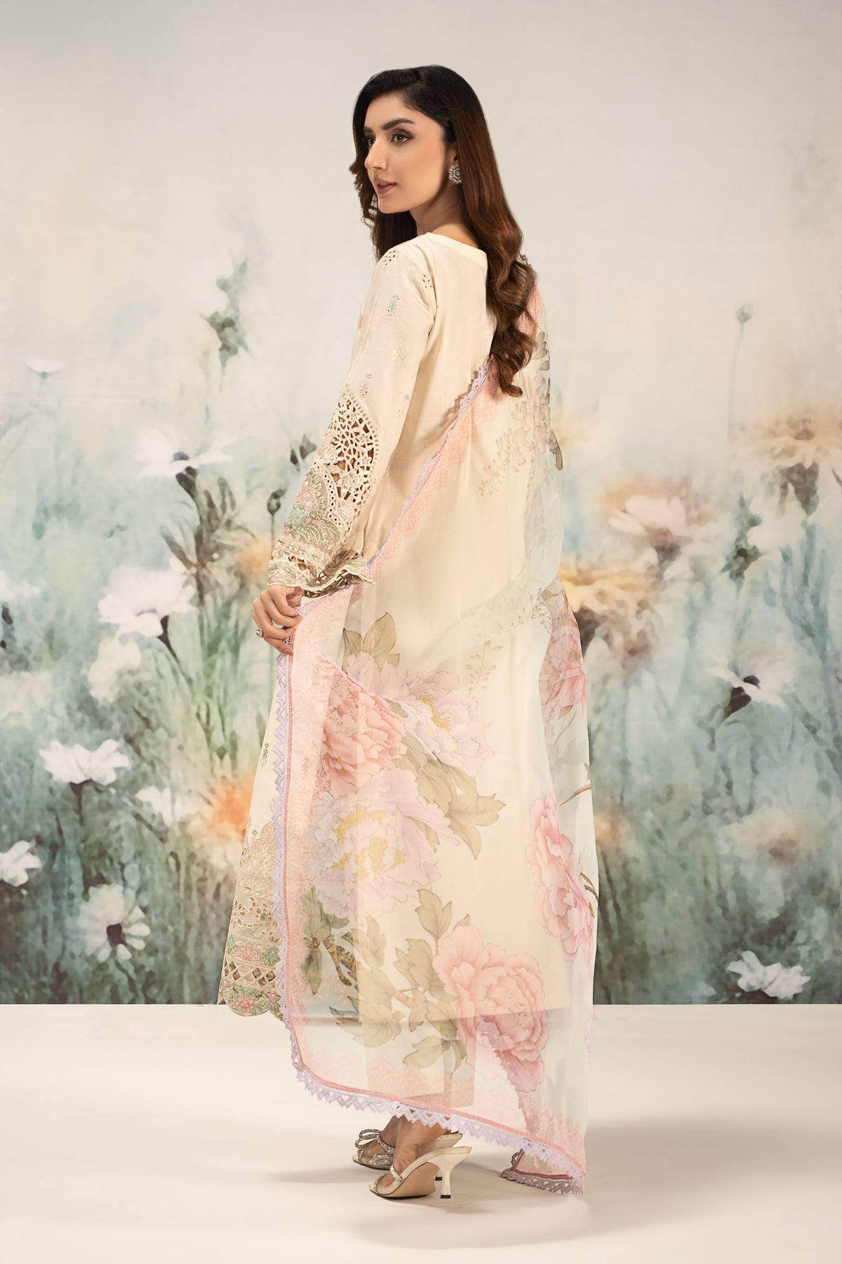 Maria B | Casual Pret 25 | DW-EF25-47 -  Maria B Ladies Clothes - Original Designer Dress - House of Maryam