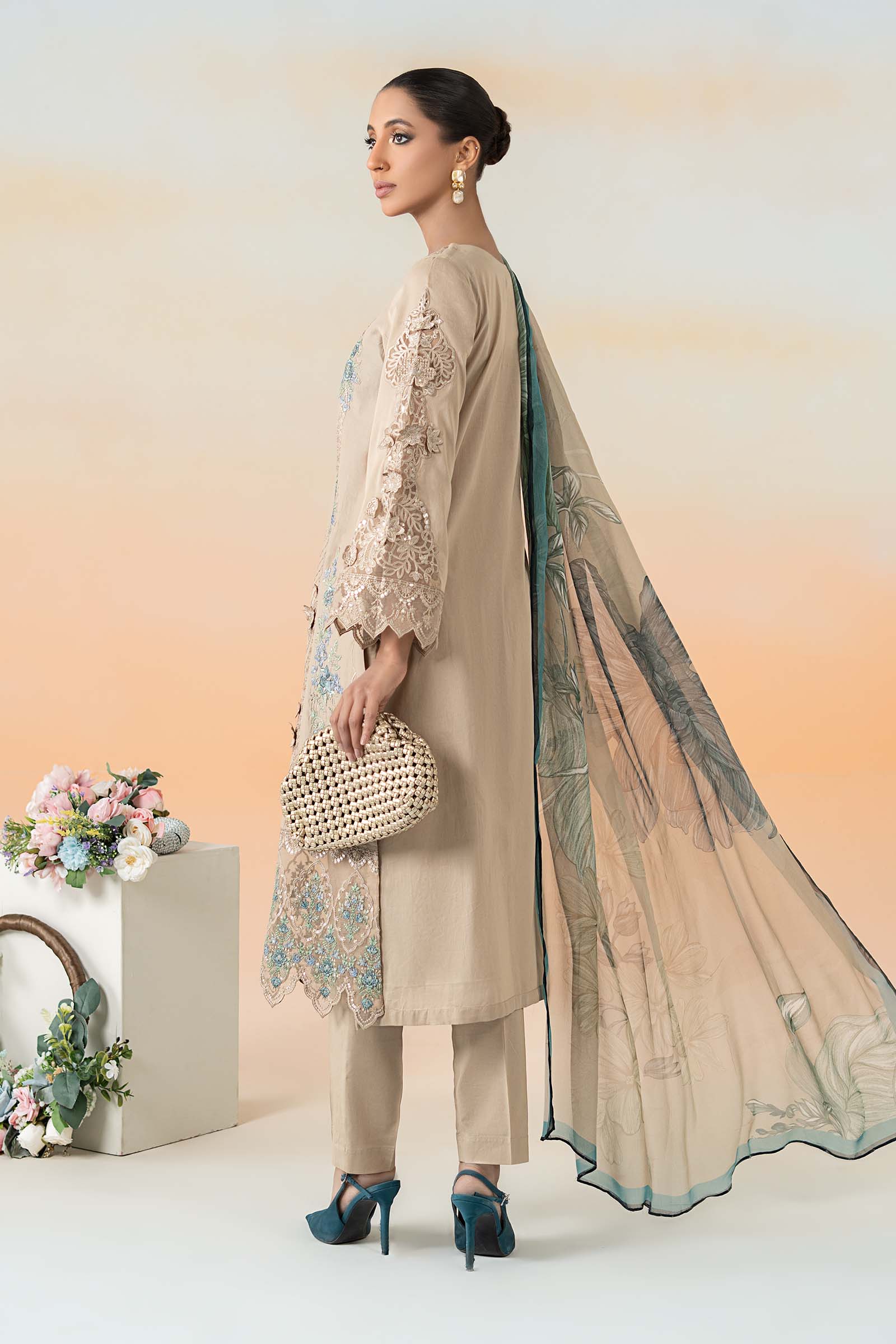 Maira B | Ready to Wear | DW-EF25-53 -  Maria B Luxury Pret -  House of Maryam