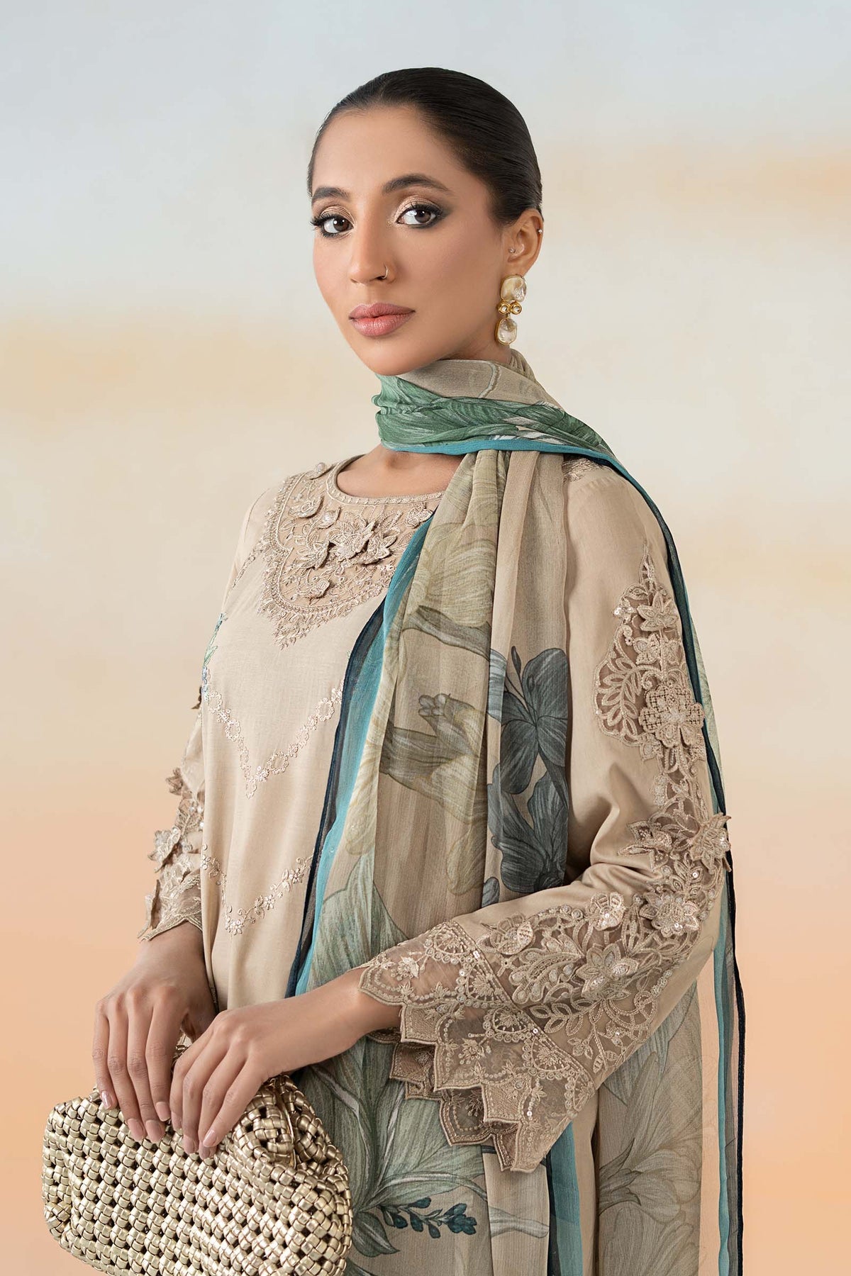 Maria B | Formal Wears | DW-EF25-53 -  Maria B Ladies Clothes - Original Designer Dress - House of Maryam