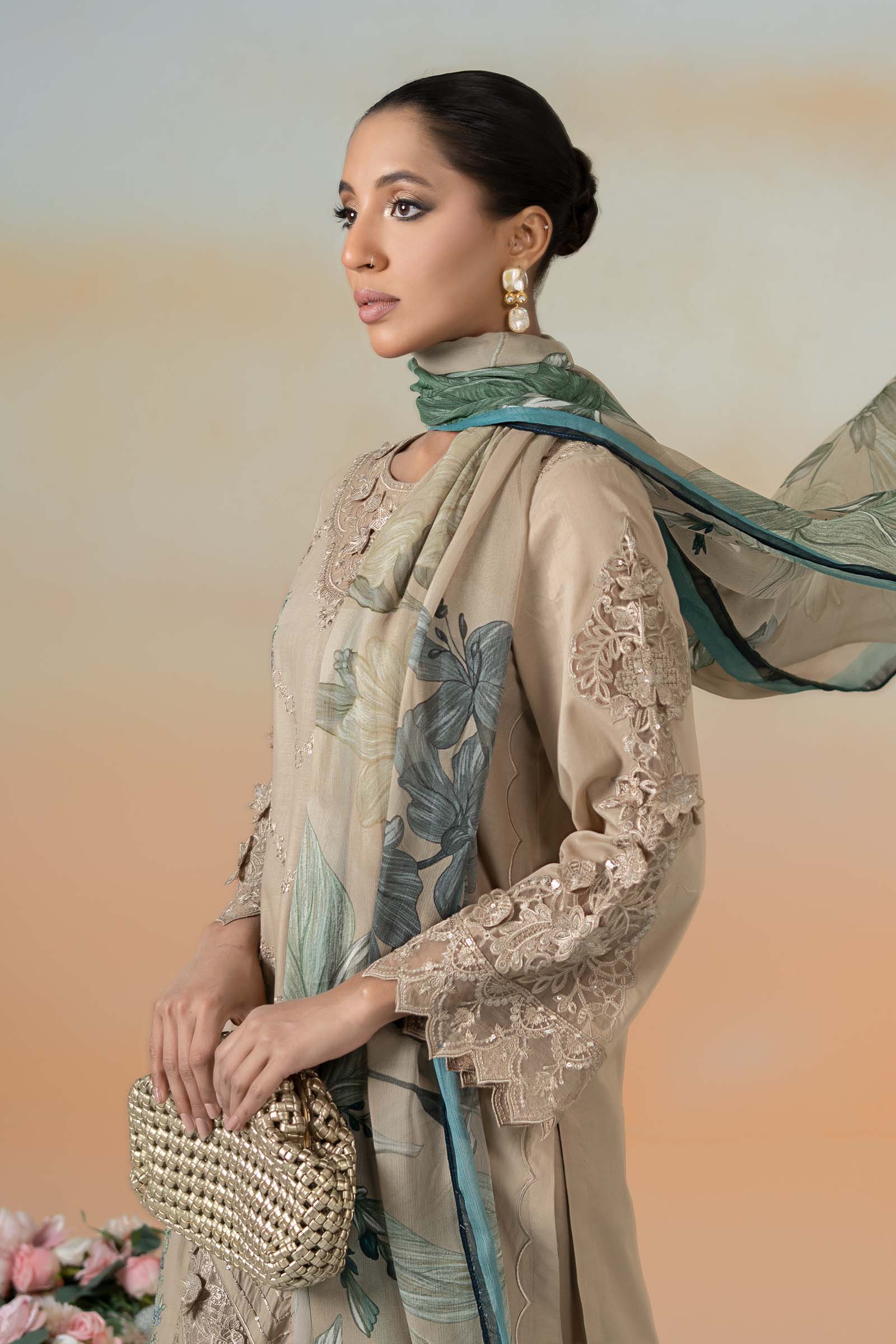 Maira B | Ready to Wear | DW-EF25-53 -  Maria B Luxury Pret -  House of Maryam