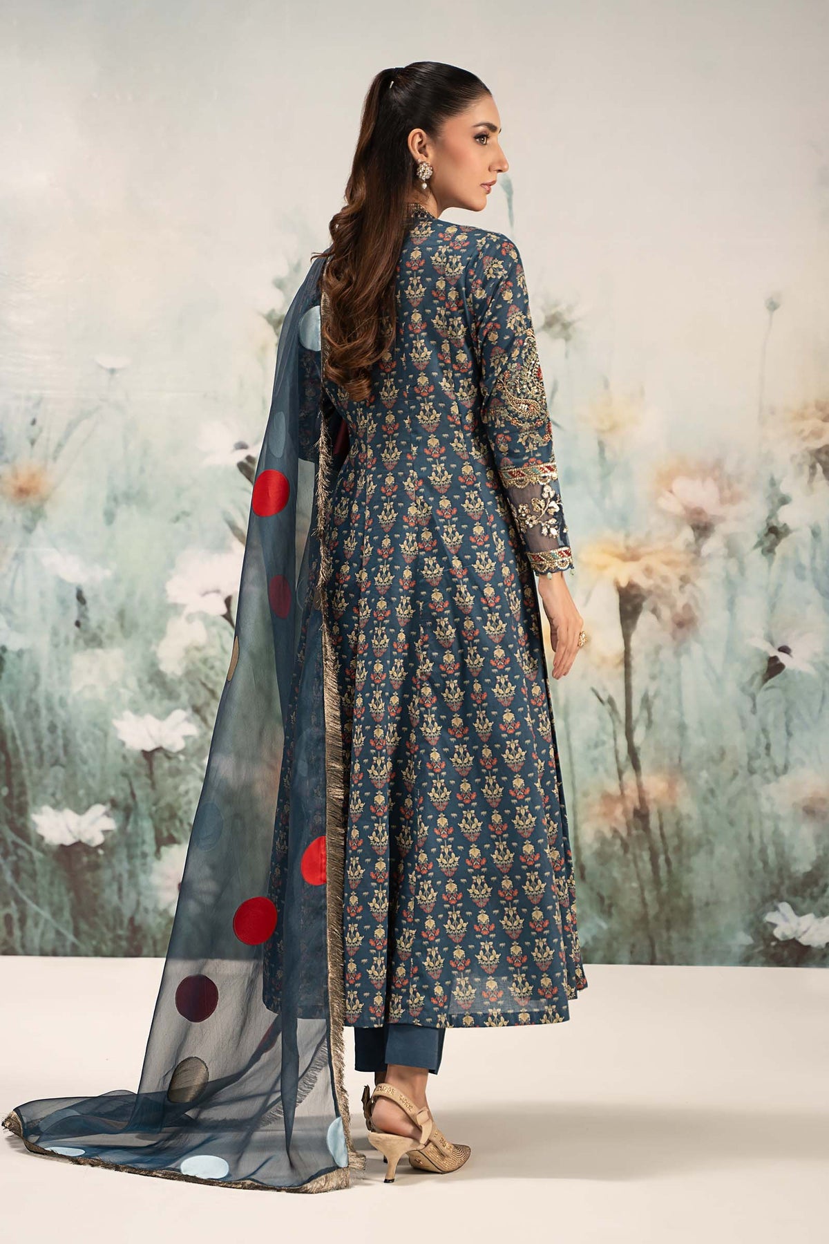 Maria B | Casual Pret 25 | DW-EF25-54 -  Maria B Ladies Clothes - Original Designer Dress - House of Maryam