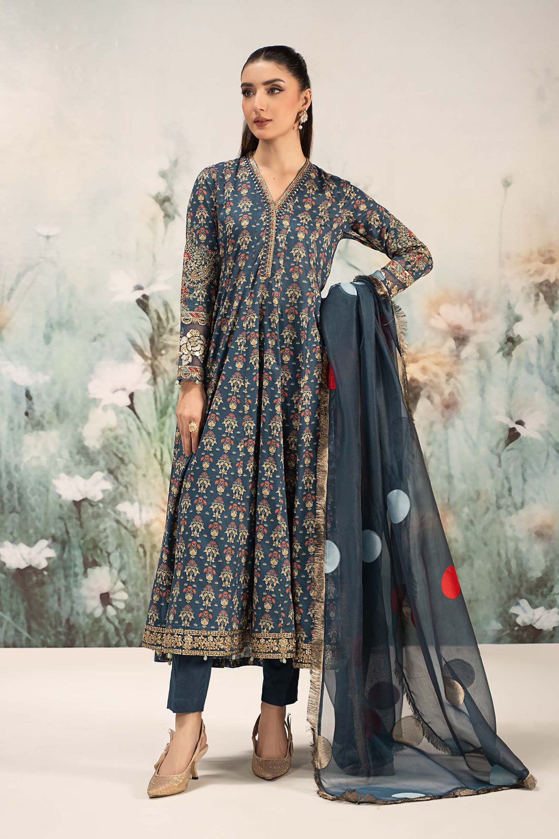 Maira B | Ready to Wear | DW-EF25-54 -  Maria B Luxury Pret -  House of Maryam