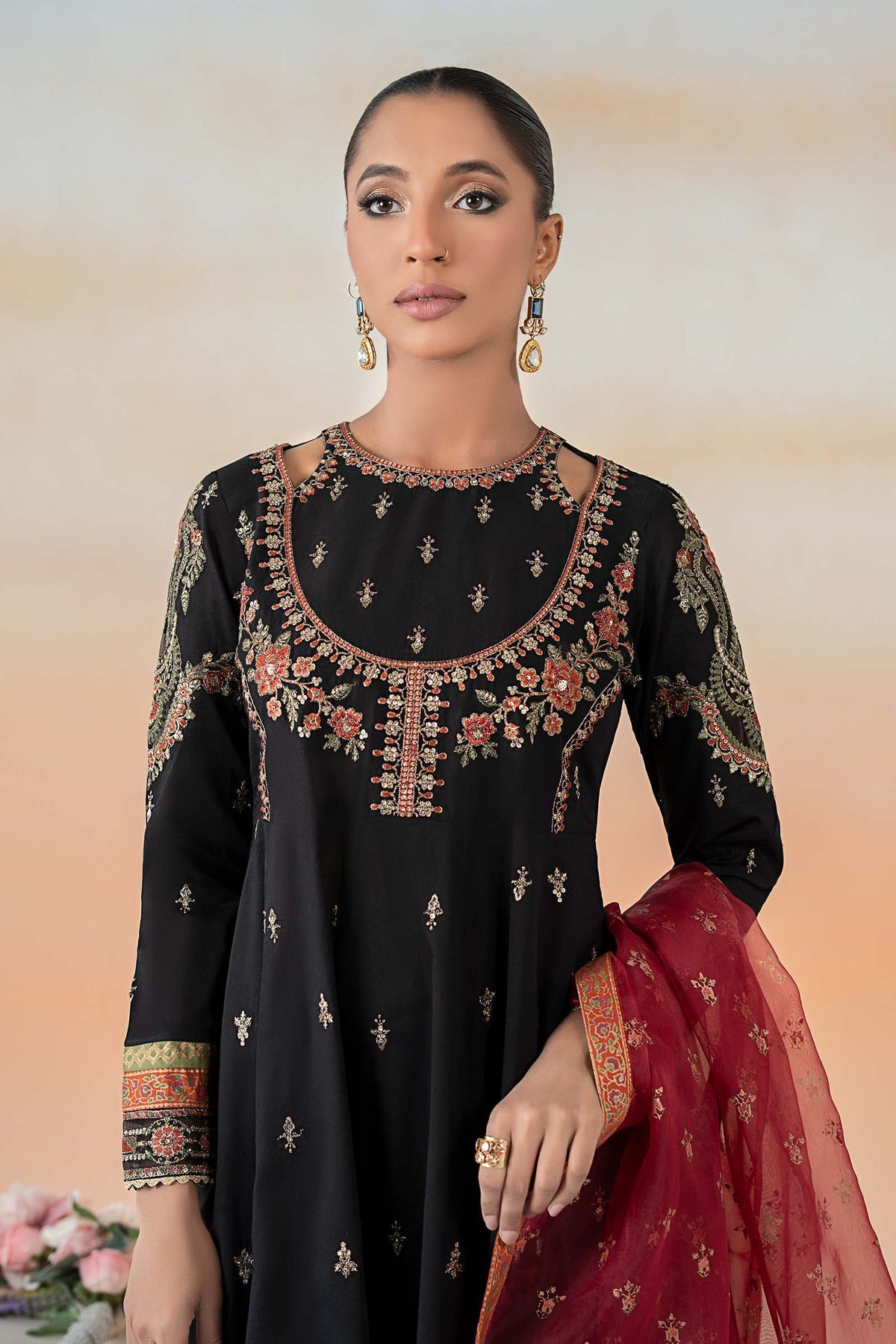 Maria B | Formal Wears | DW-EF25-60 -  Maria B Ladies Clothes - Original Designer Dress - House of Maryam