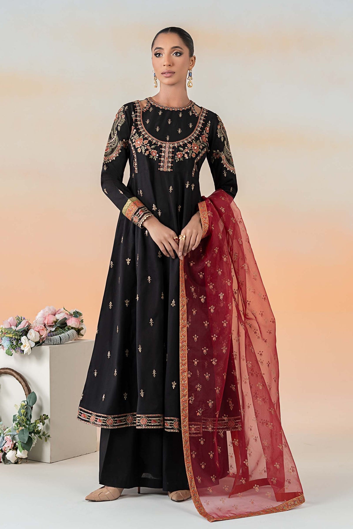 Maria B | Formal Wears | DW-EF25-60 -  Maria B Ladies Clothes - Original Designer Dress - House of Maryam