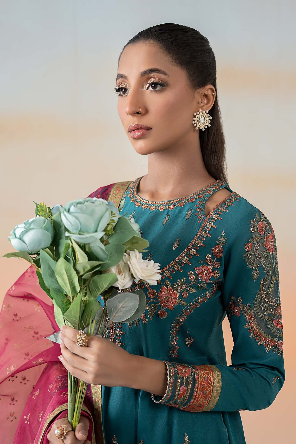 Maria B | Formal Wears | DW-EF25-60 -  Maria B Ladies Clothes - Original Designer Dress - House of Maryam
