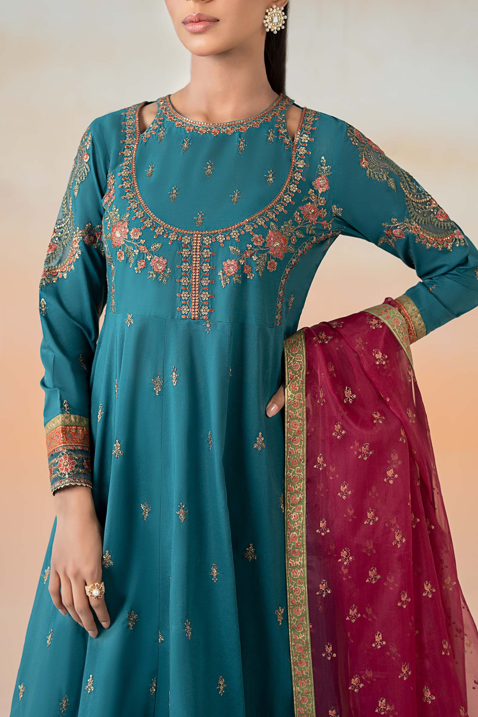 Maira B | Ready to Wear | DW-EF25-60 -  Maria B Luxury Pret -  House of Maryam