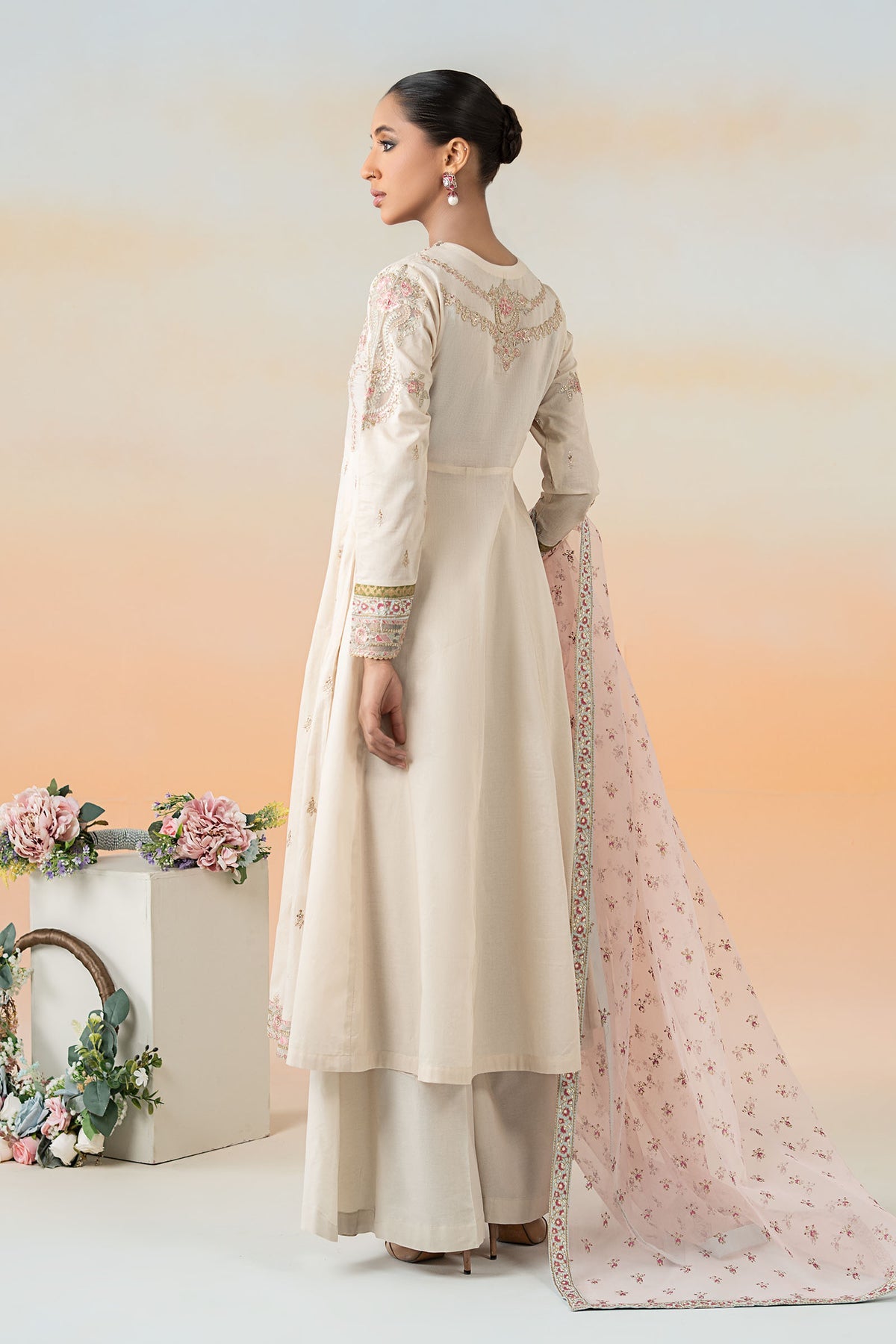 Maria B | Formal Wears | DW-EF25-60 -  Maria B Ladies Clothes - Original Designer Dress - House of Maryam