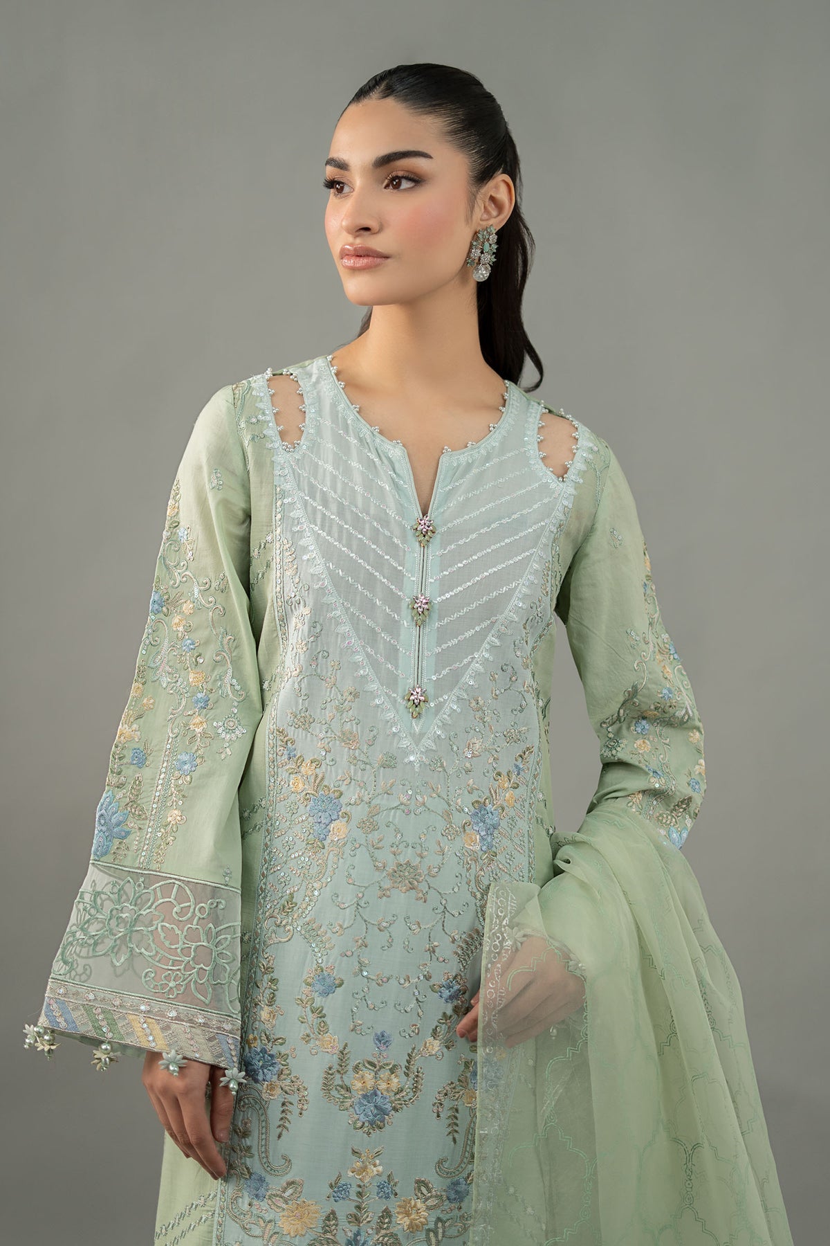 Maria B | Formal Wears | DW-EF25-69 -  Maria B Ladies Clothes - Original Designer Dress - House of Maryam