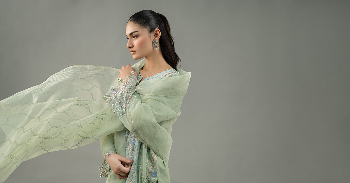 Maria B | Formal Wears | DW-EF25-69 -  Maria B Ladies Clothes - Original Designer Dress - House of Maryam
