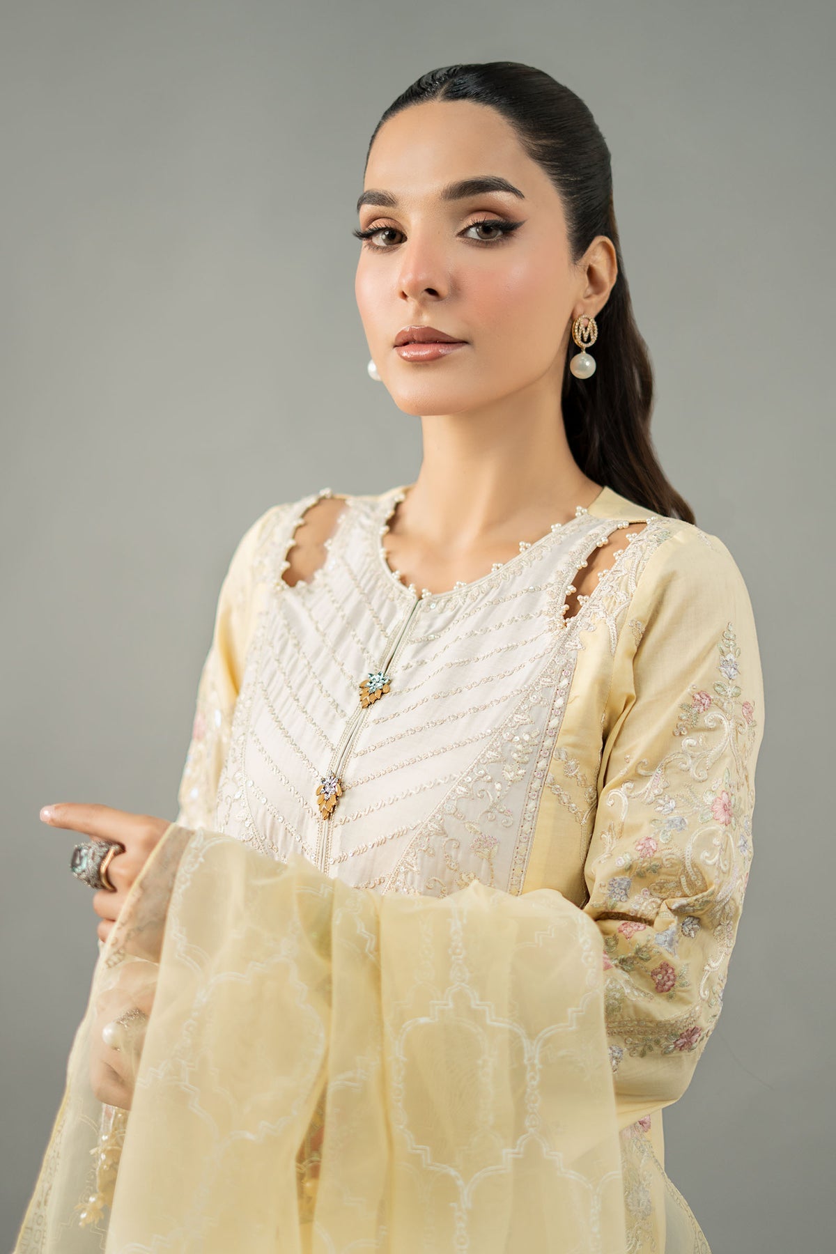 Maria B | Formal Wears | DW-EF25-69 -  Maria B Ladies Clothes - Original Designer Dress - House of Maryam