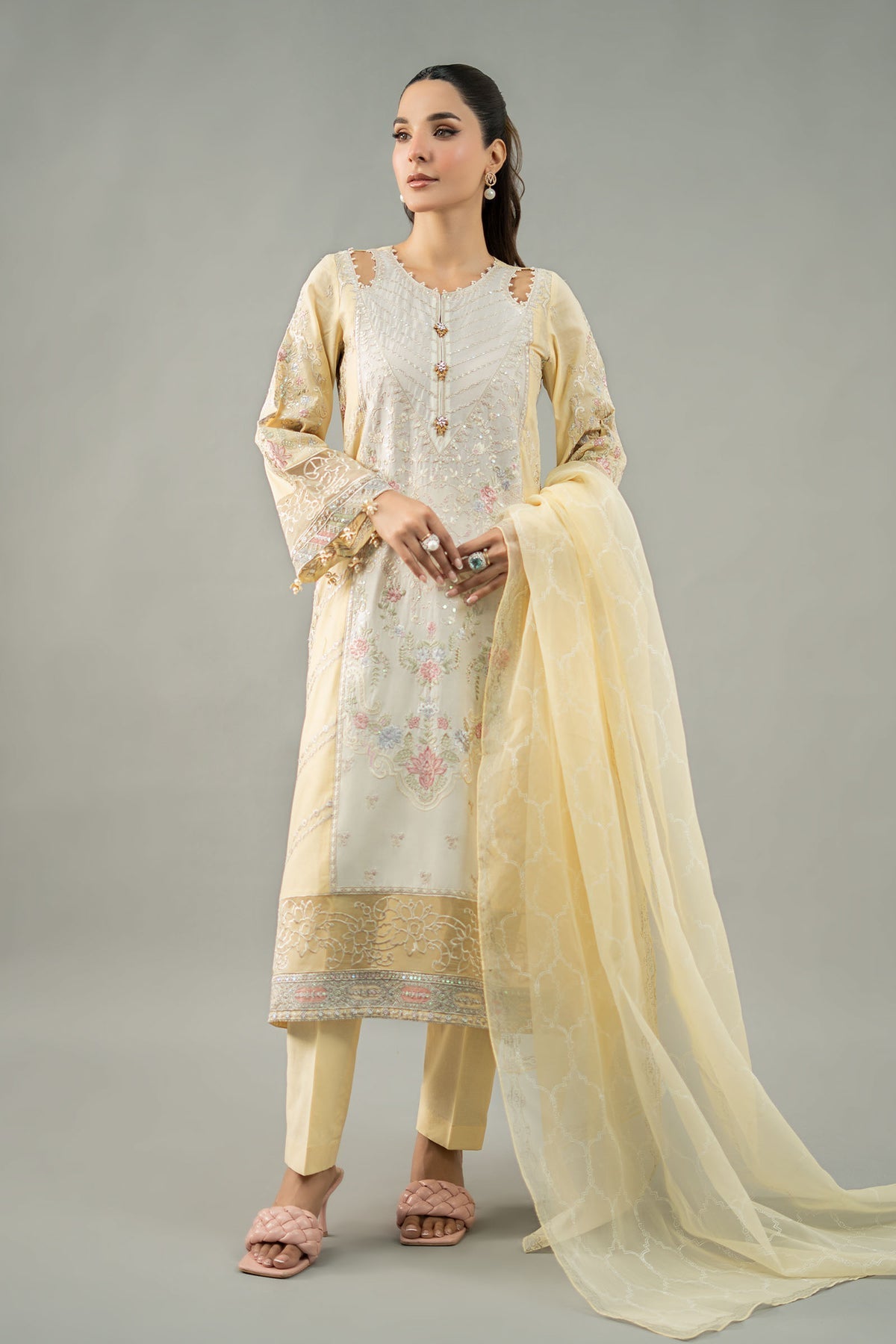 Maria B | Formal Wears | DW-EF25-69 -  Maria B Ladies Clothes - Original Designer Dress - House of Maryam