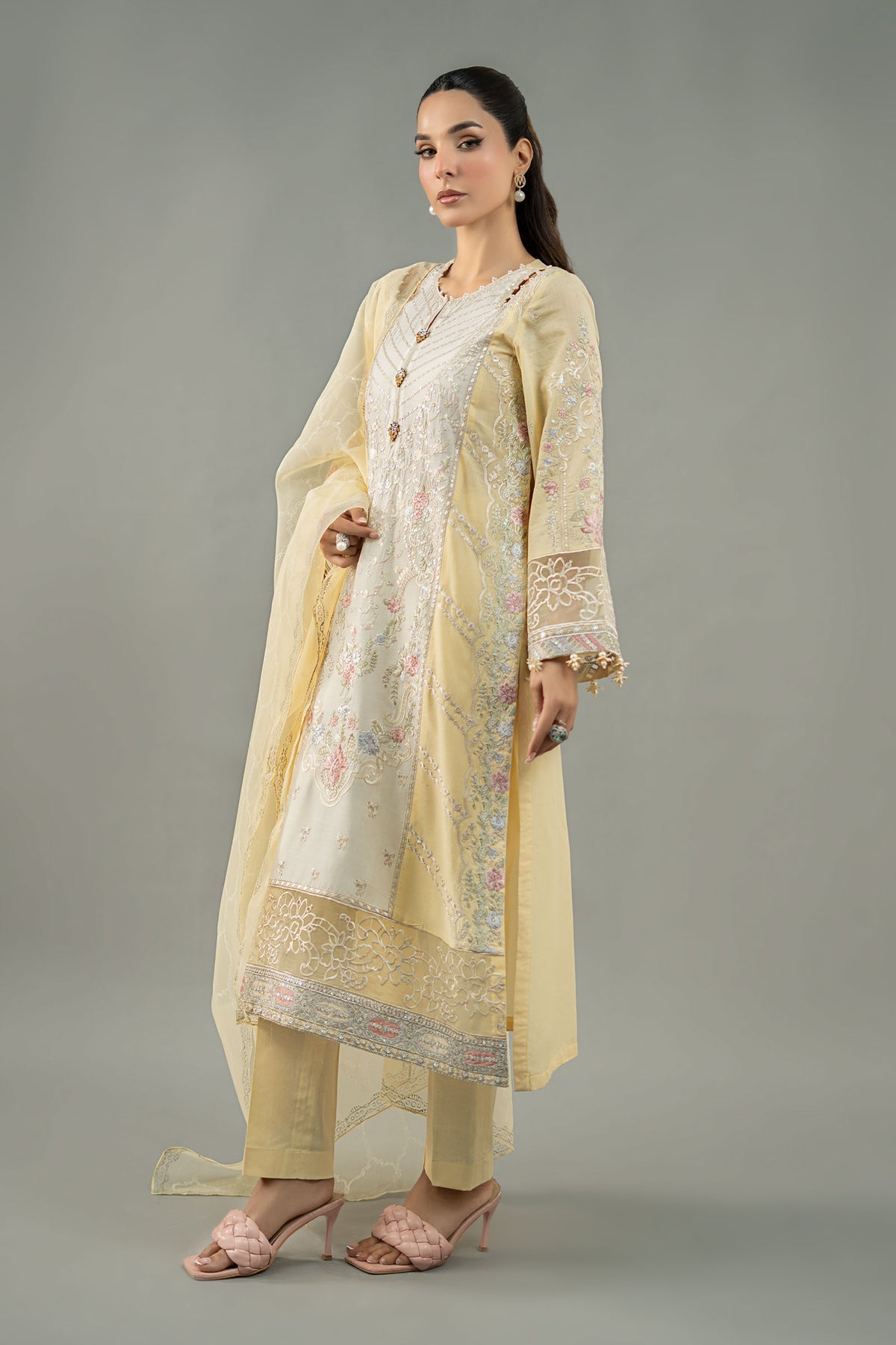 Maria B | Formal Wears | DW-EF25-69 -  Maria B Ladies Clothes - Original Designer Dress - House of Maryam