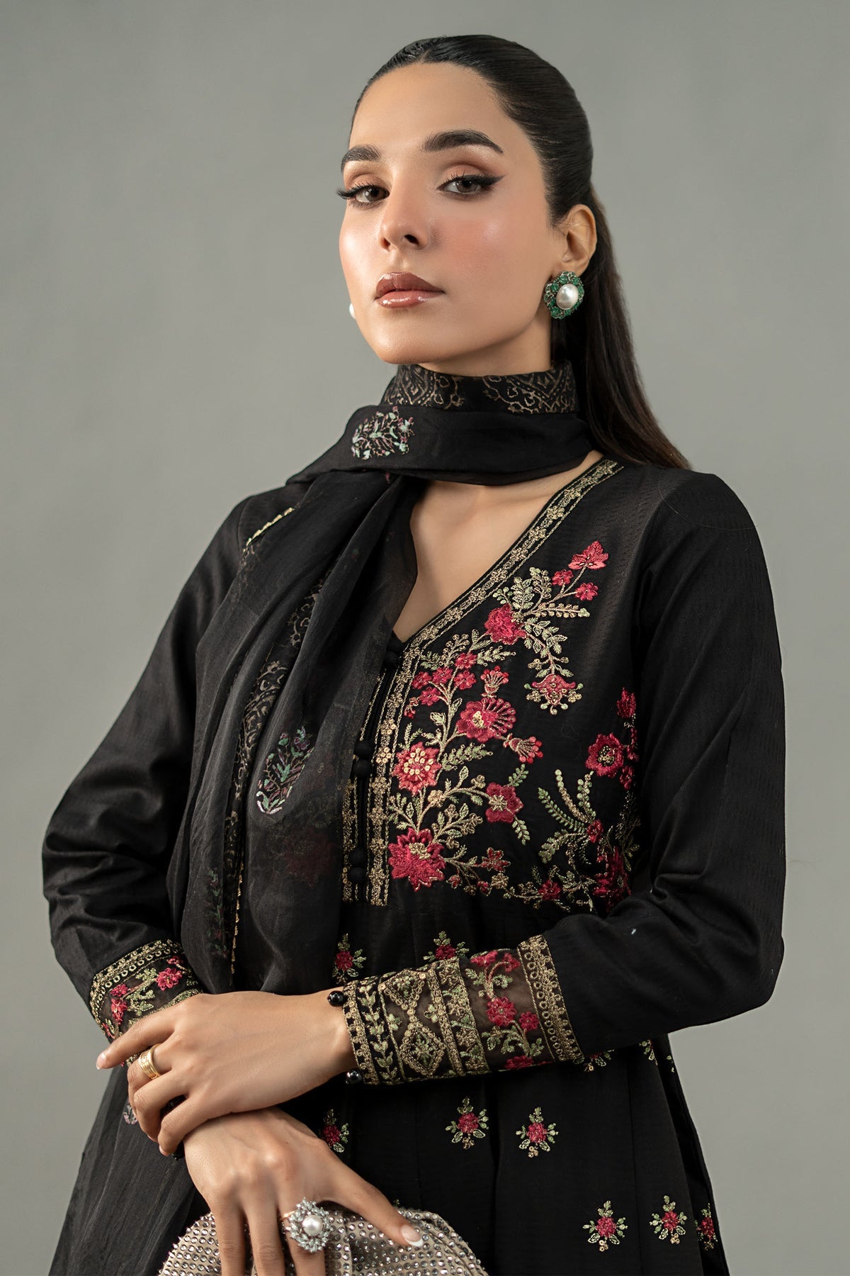 Maria B | Formal Wears | DW-EF25-76 -  Maria B Ladies Clothes - Original Designer Dress - House of Maryam