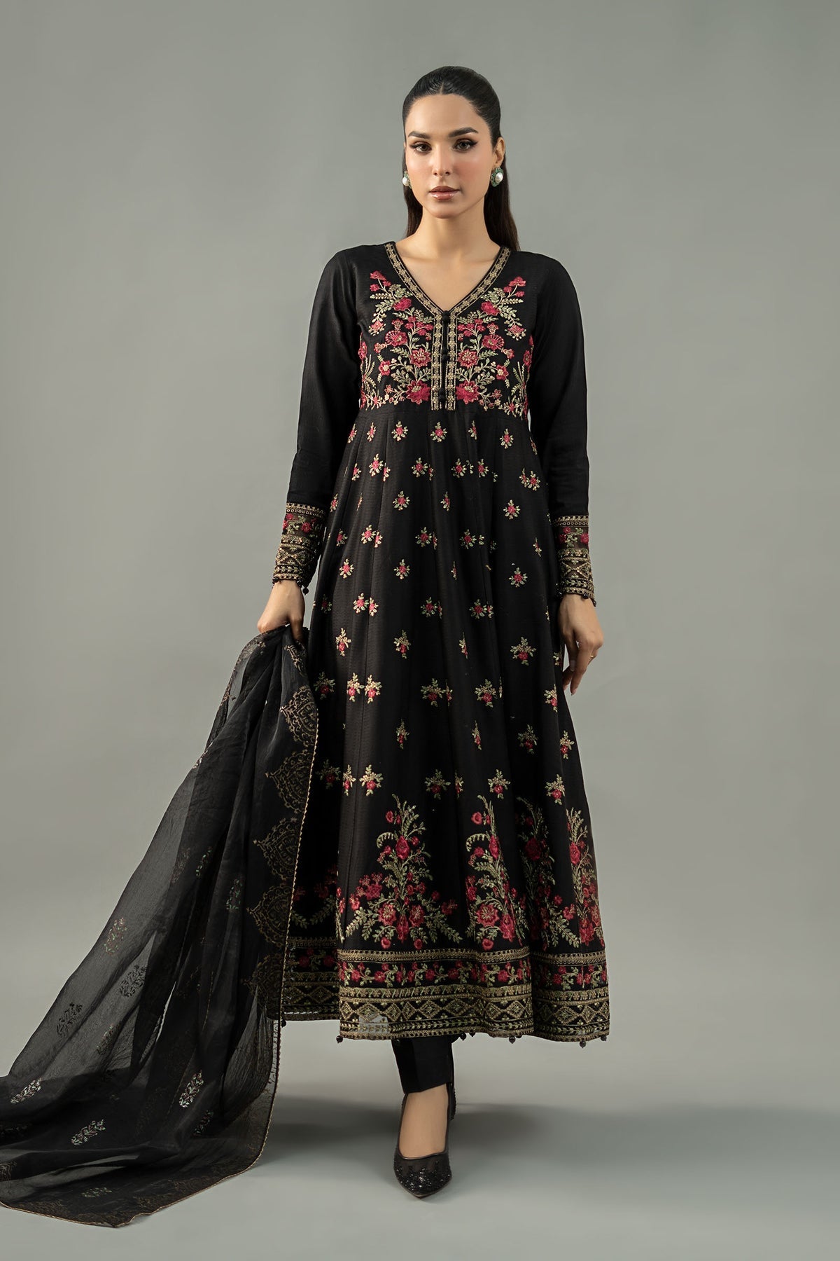 Maria B | Formal Wears | DW-EF25-76 -  Maria B Ladies Clothes - Original Designer Dress - House of Maryam