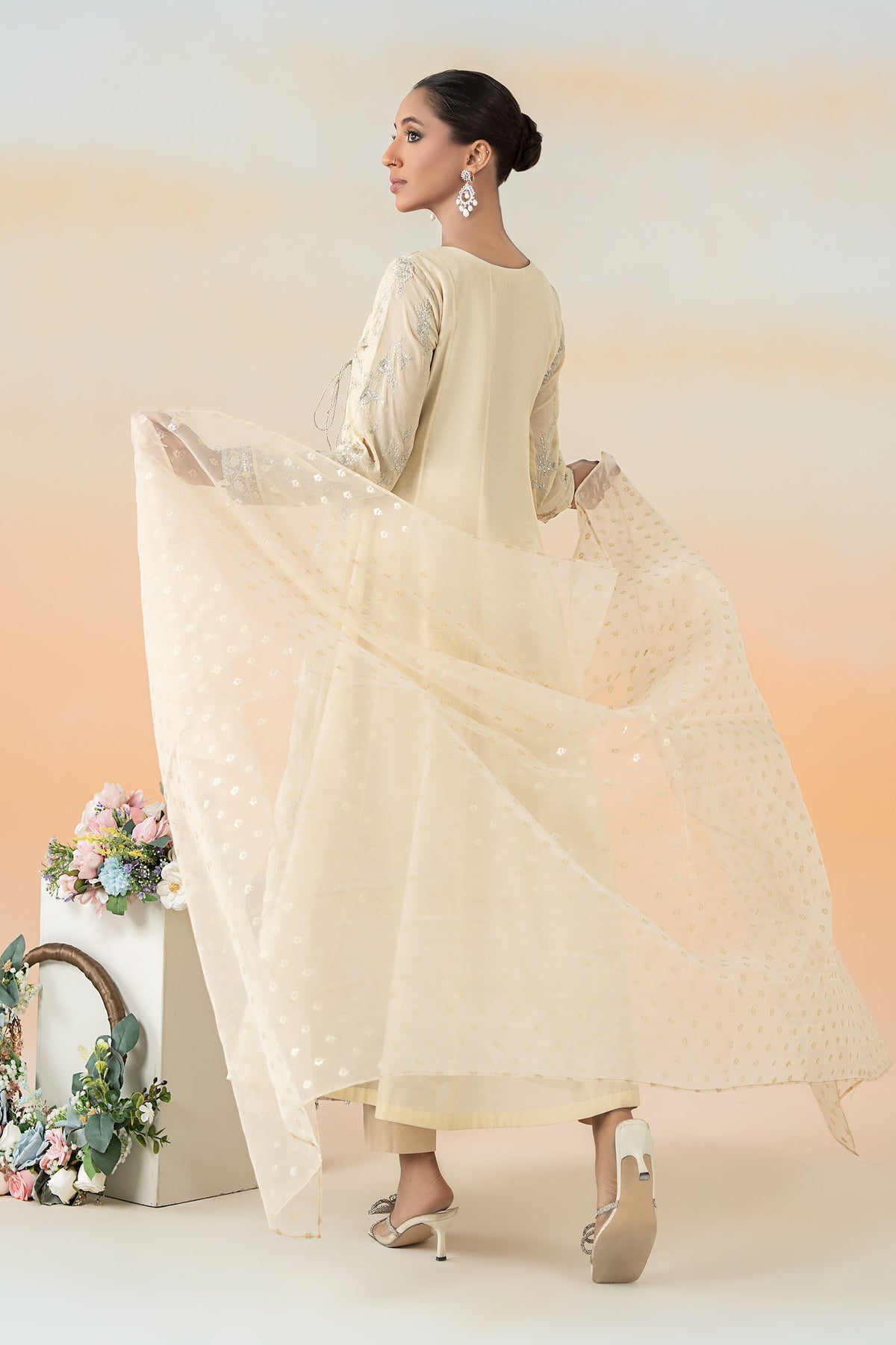 Maria B | Formal Wears | DW-EF25-78 -  Maria B Ladies Clothes - Original Designer Dress - House of Maryam