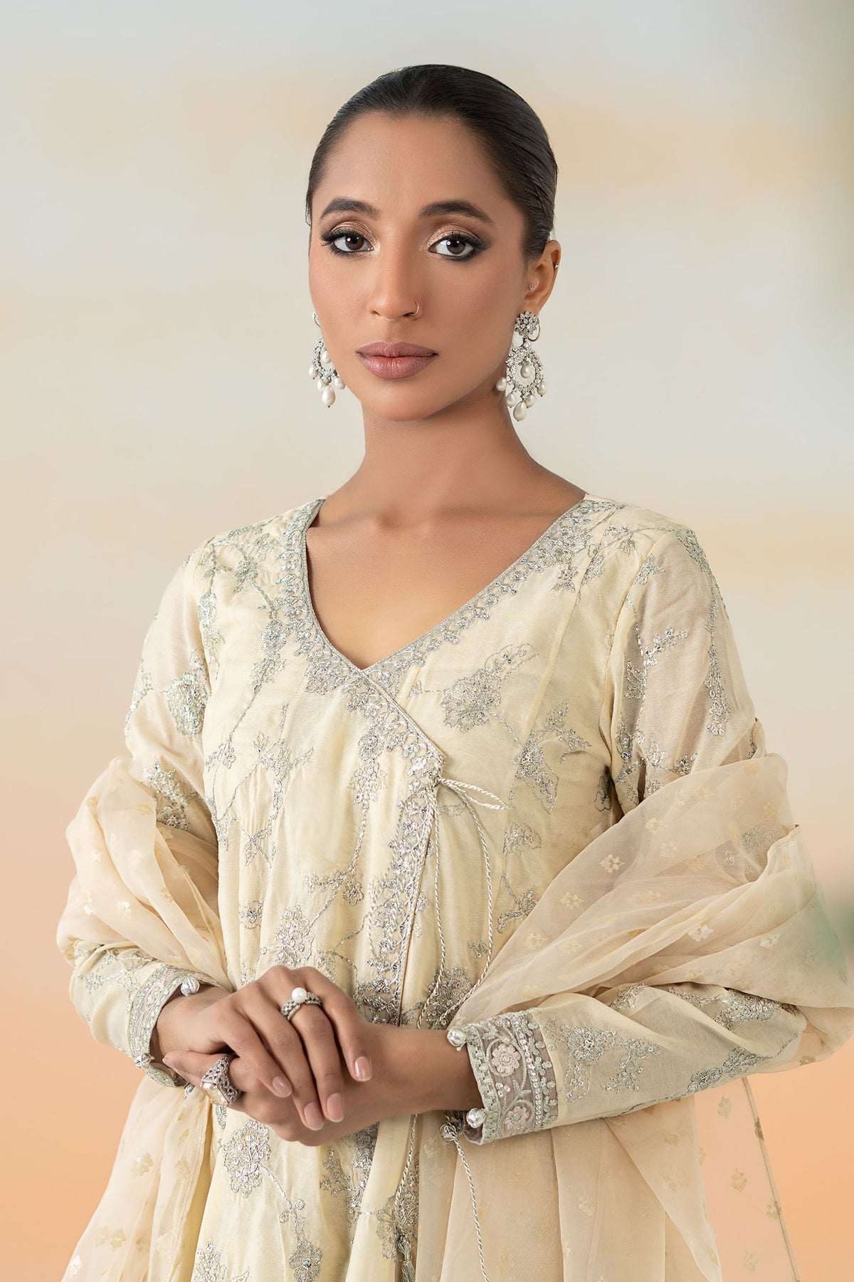 Maria B | Formal Wears | DW-EF25-78 -  Maria B Ladies Clothes - Original Designer Dress - House of Maryam