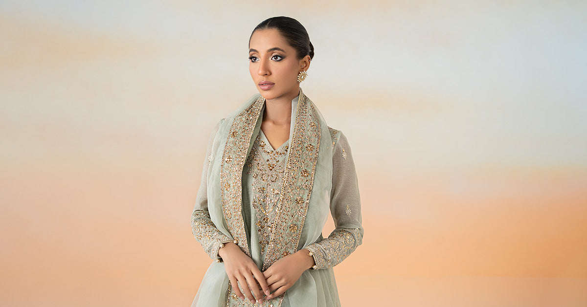 Maira B | Ready to Wear | DW-EF25-88 -  Maria B Luxury Pret -  House of Maryam