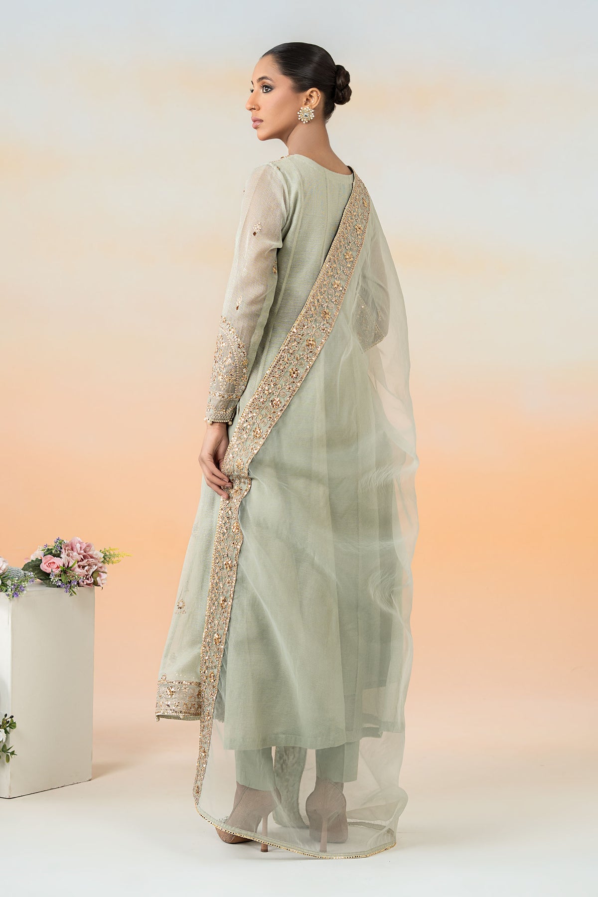 Maria B | Formal Wears | DW-EF25-88 -  Maria B Ladies Clothes - Original Designer Dress - House of Maryam