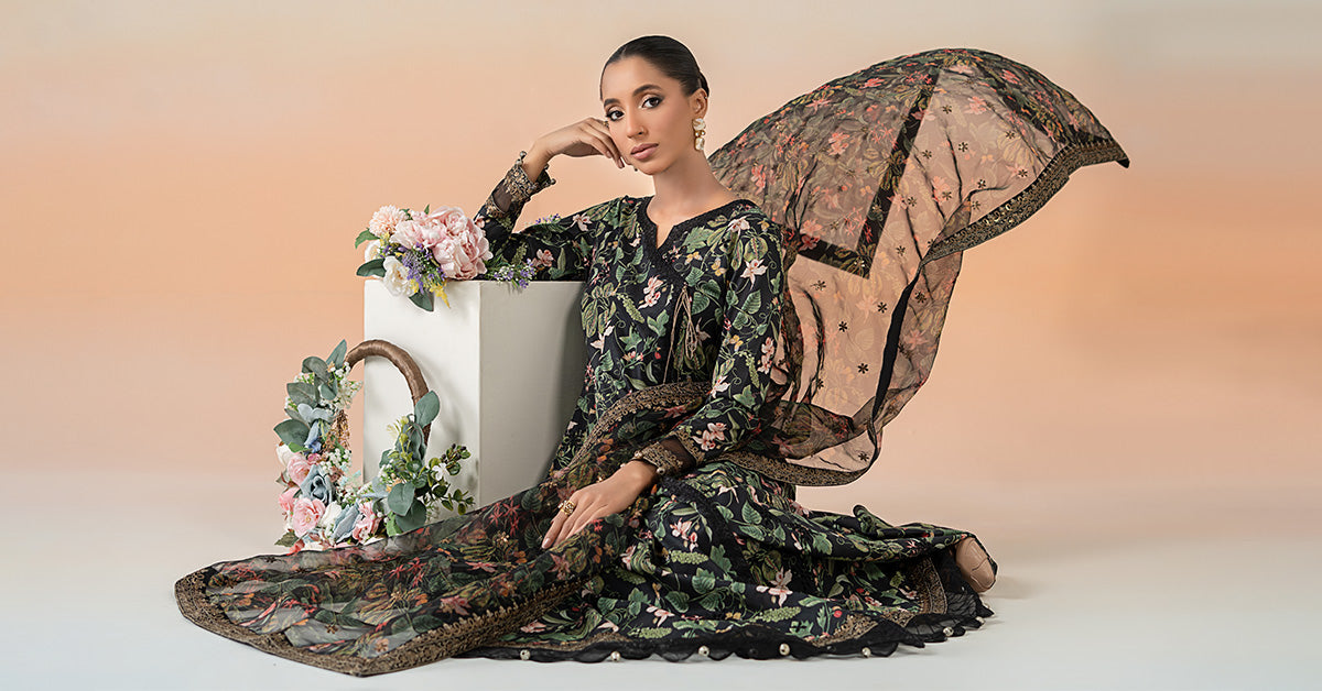 Maira B | Ready to Wear | DW-EF25-90 -  Maria B Luxury Pret -  House of Maryam