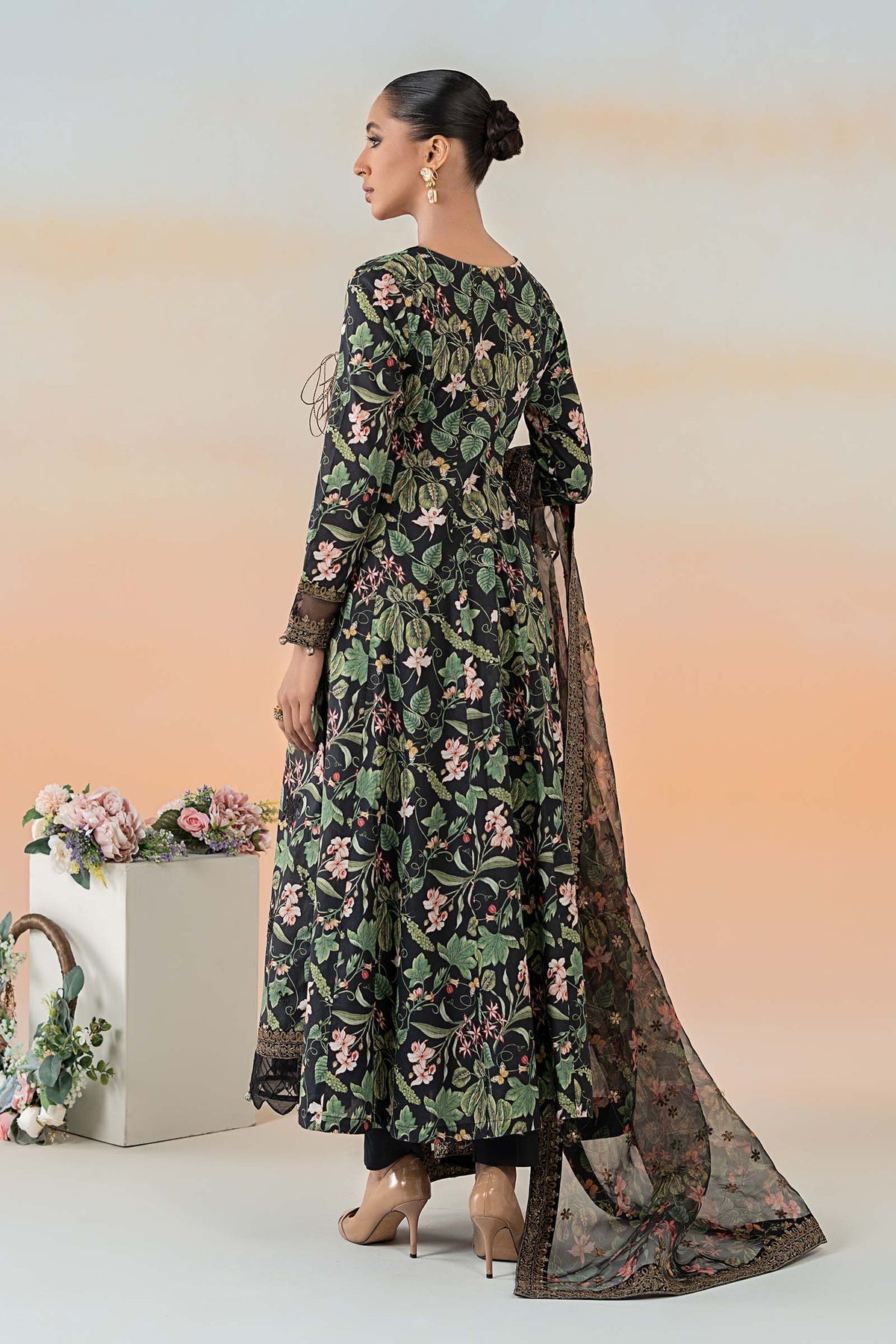 Maria B | Casual Pret 25 | DW-EF25-90 -  Maria B Ladies Clothes - Original Designer Dress - House of Maryam