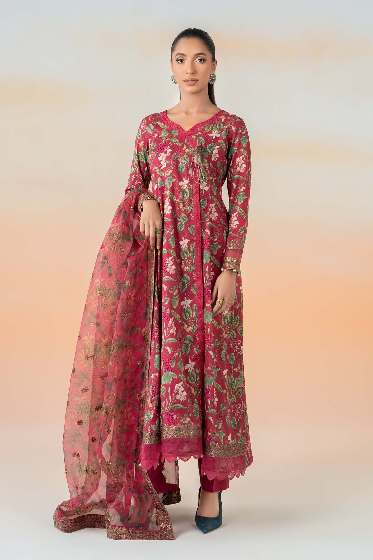 Maria B | Formal Wears | DW-EF25-90 -  Maria B Ladies Clothes - Original Designer Dress - House of Maryam
