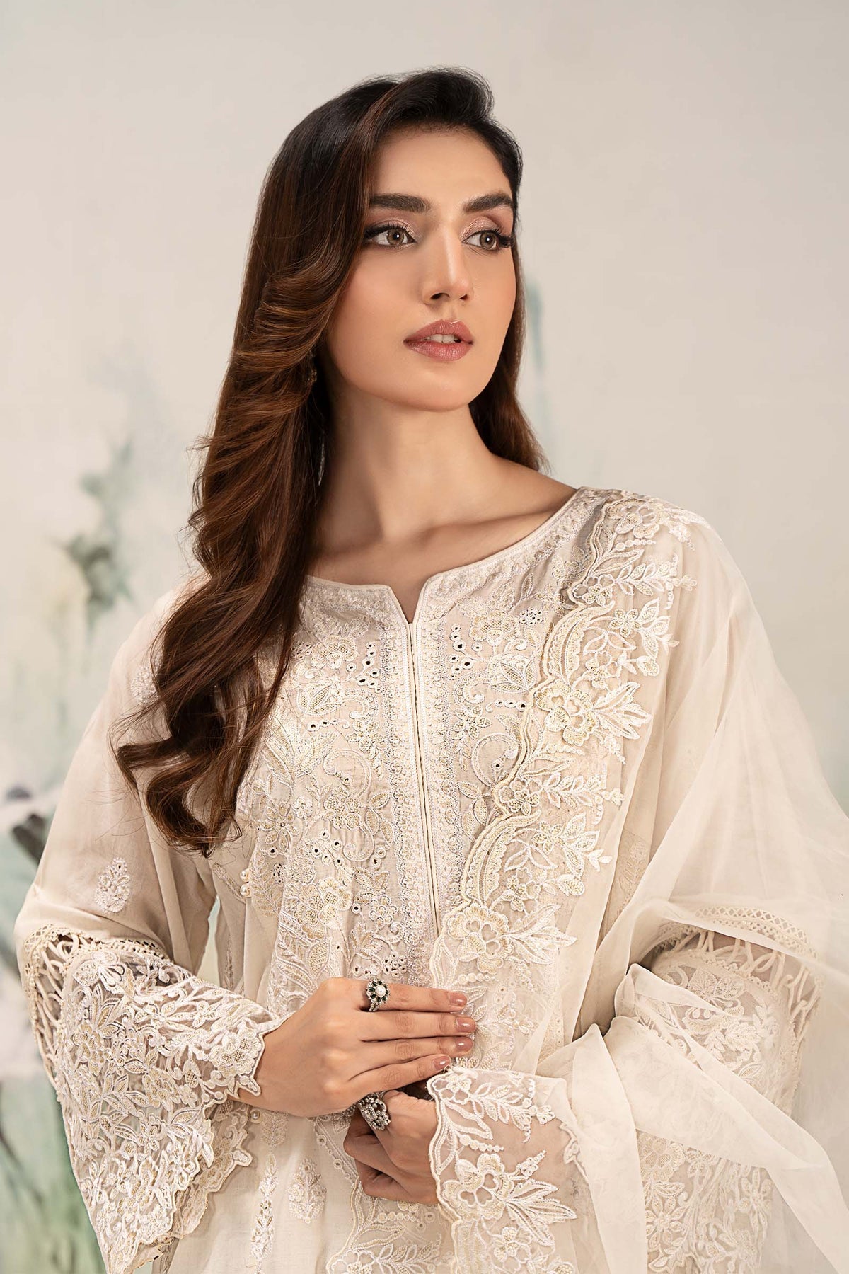 Maria B | Casual Pret 25 | DW-EF25-95 -  Maria B Ladies Clothes - Original Designer Dress - House of Maryam
