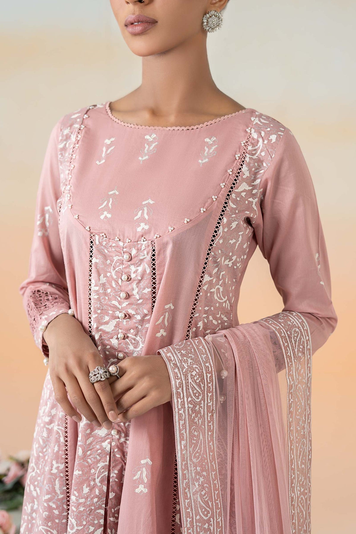 Maria B | Casual Pret 25 | DW-EF25-97 -  Maria B Ladies Clothes - Original Designer Dress - House of Maryam