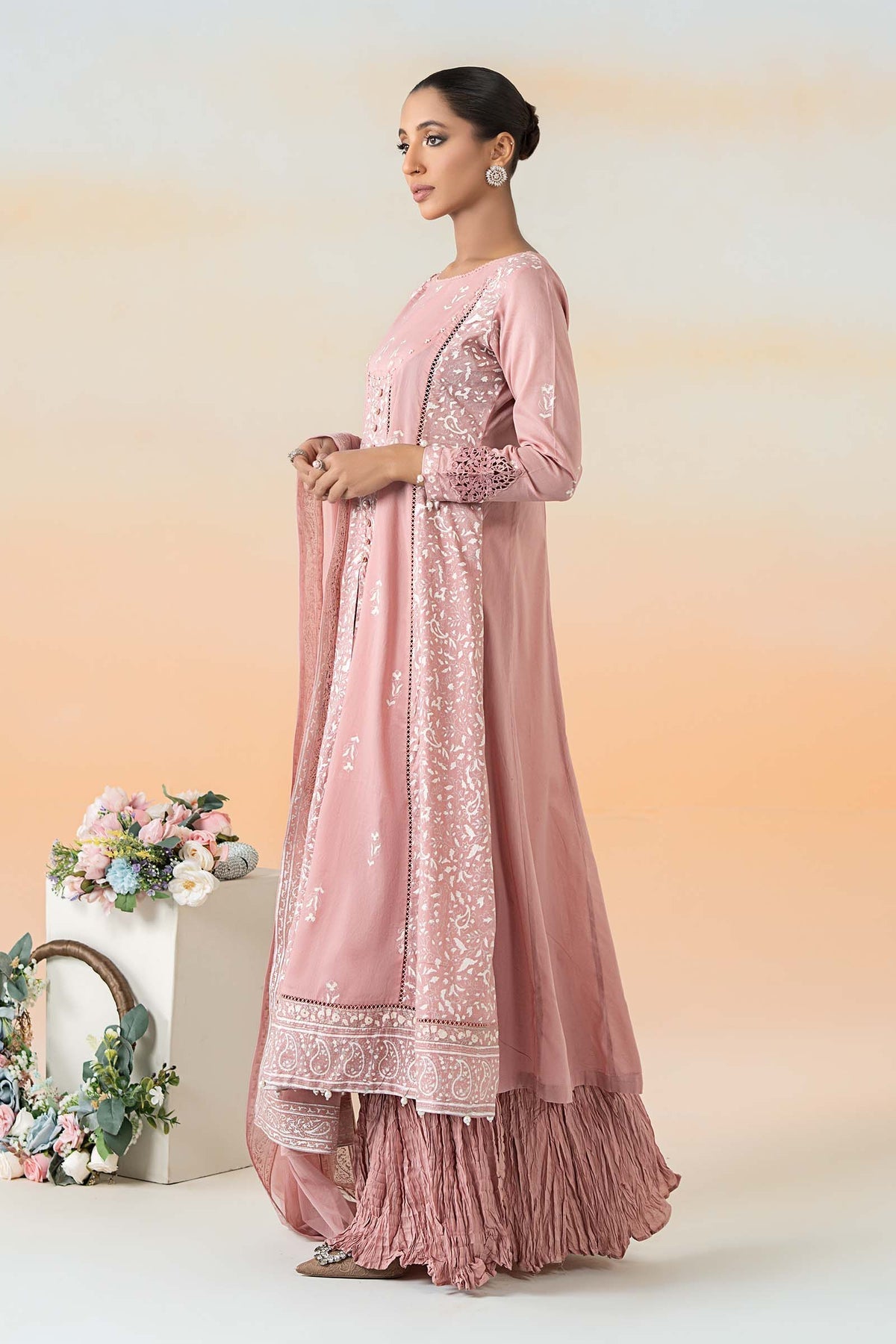 Maria B | Casual Pret 25 | DW-EF25-97 -  Maria B Ladies Clothes - Original Designer Dress - House of Maryam