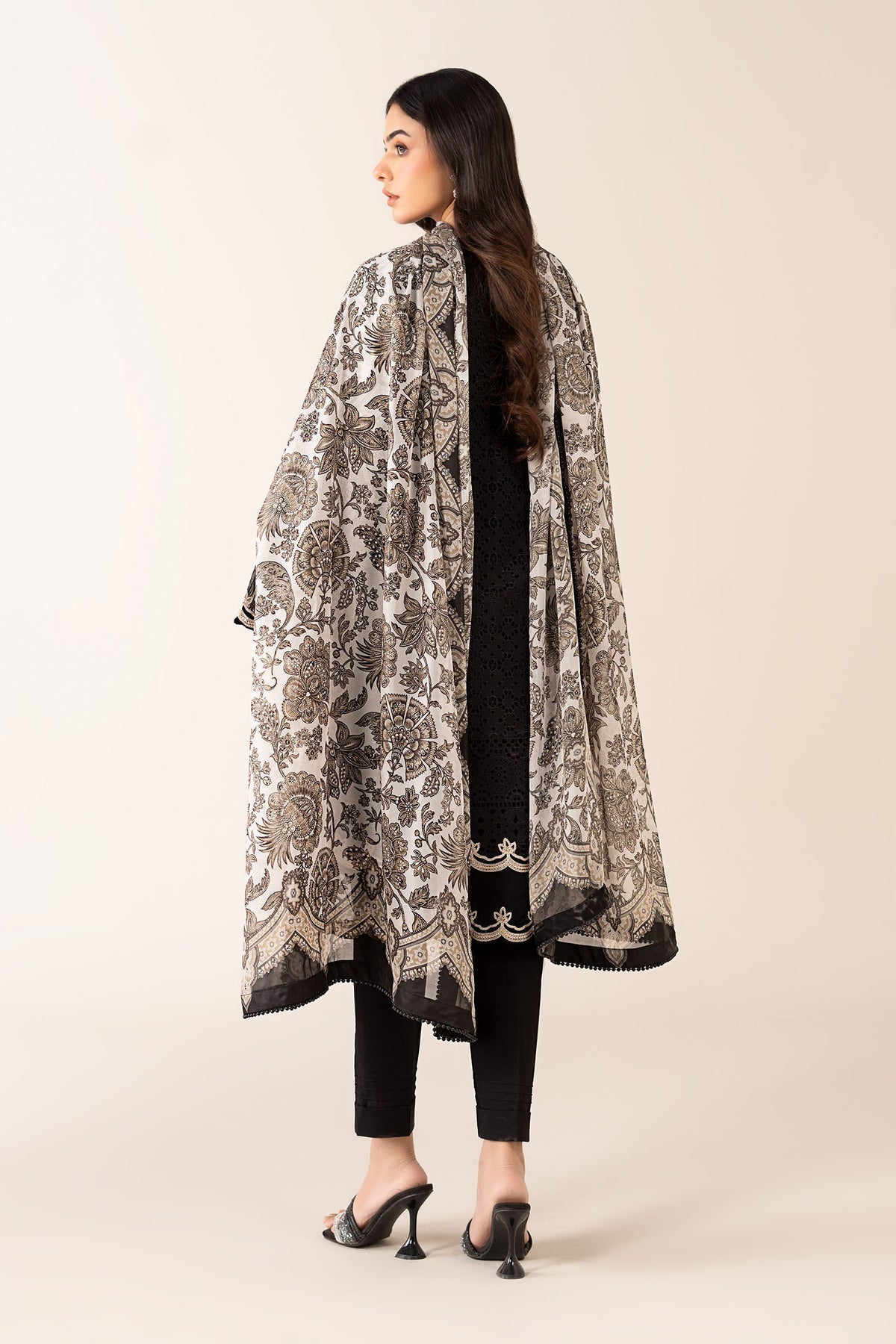 Maria B | Pre Fall 25 | Chiffon Suit 06 -  Maria B Ladies Clothes - Original Designer Dress - House of Maryam