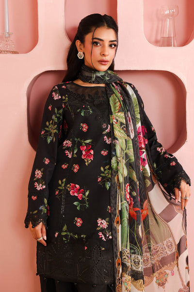 Maria B | Pre Fall Dresses | 3 Piece Embroidered Cotton Suit Black