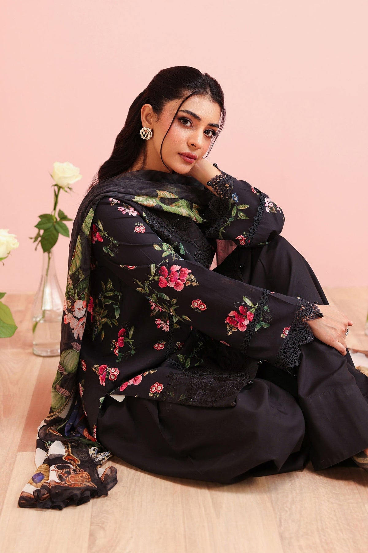 Maria B | Luxury Winter Pret 25 | DW-PF25-06-Black-7
