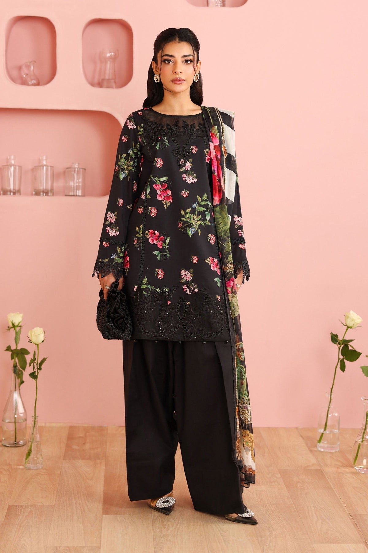 Maria B | Luxury Winter Pret 25 | DW-PF25-06-Black-1