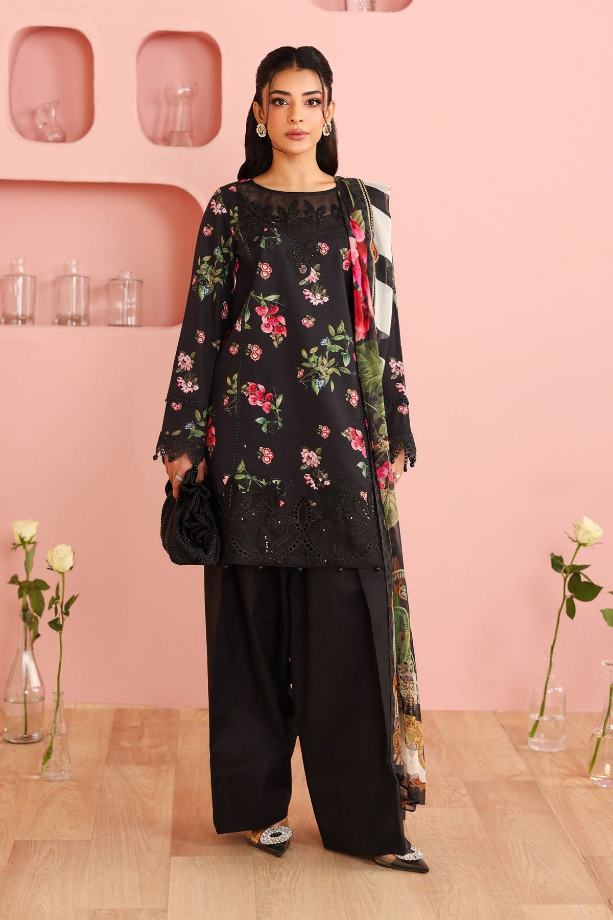 Maria B | Pre Fall 25 | Cotton Suit 10 -  Maria B Ladies Clothes - Original Designer Dress - House of Maryam
