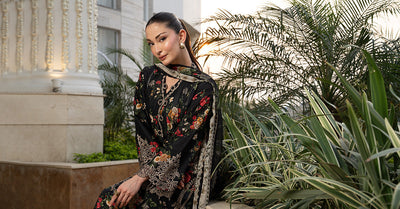 Maria B | Luxury Pret Pre Fall | DW-PF26-03-Black