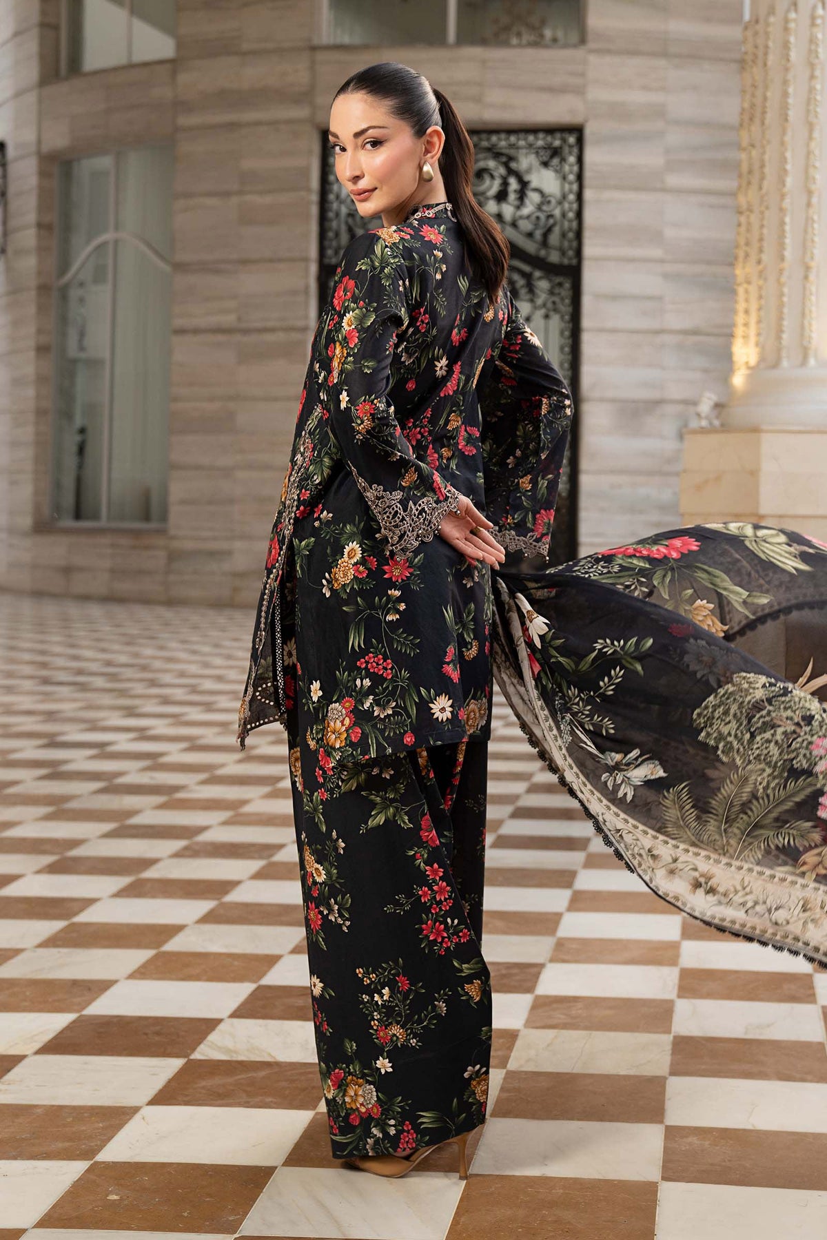 Maria B | Luxury Pret Pre Fall | DW-PF26-03-Black, image 2