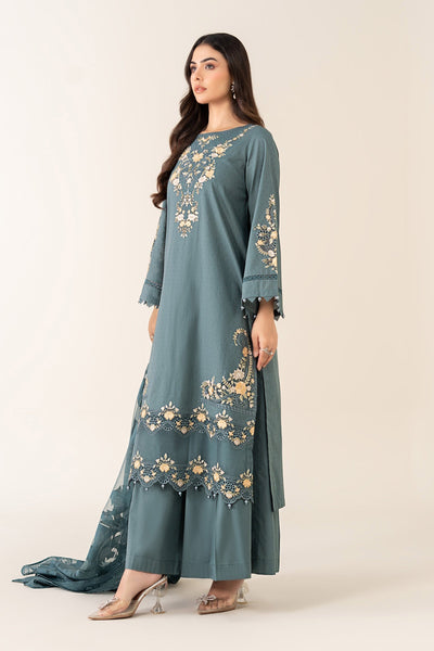 Maria B | Pre Fall 25 | Dobby Suit 15 -  Maria B Ladies Clothes - Original Designer Dress - House of Maryam