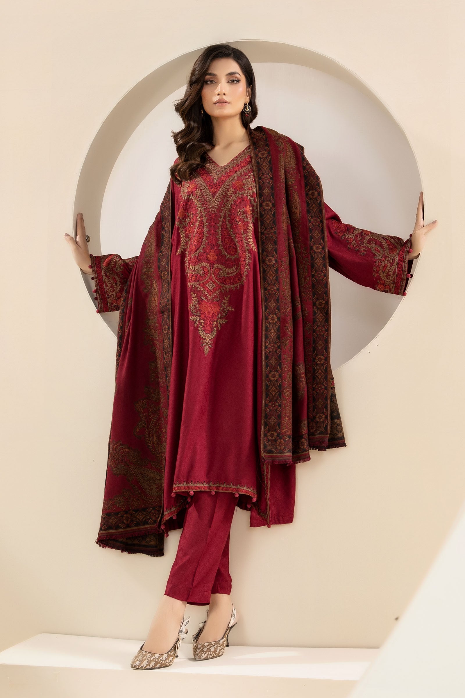 Maira B | Ready to Wear | DW-W24-100 -  Maria B Luxury Pret -  House of Maryam