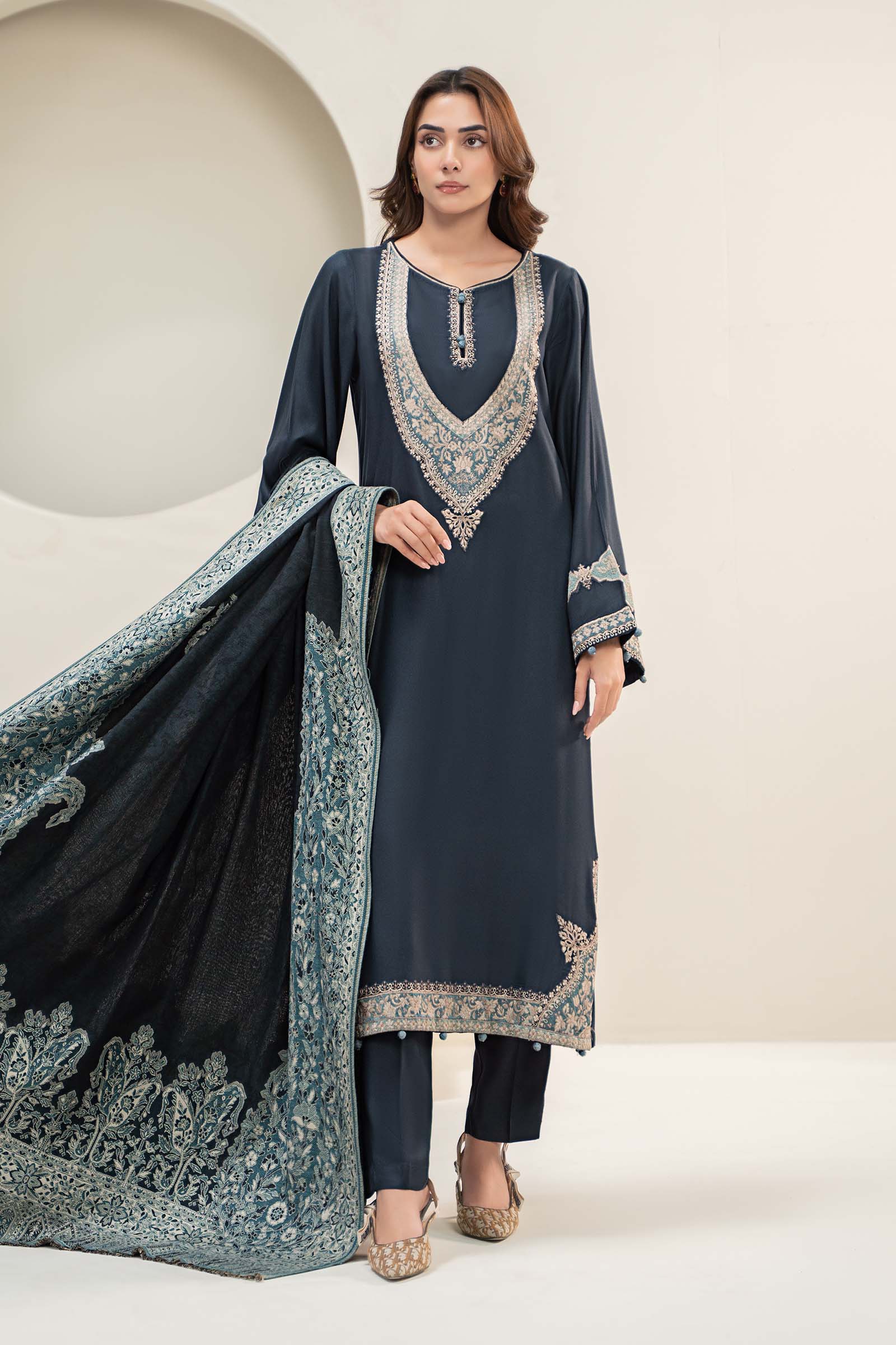 Maira B | Ready to Wear | DW-W24-102 -  Maria B Luxury Pret -  House of Maryam