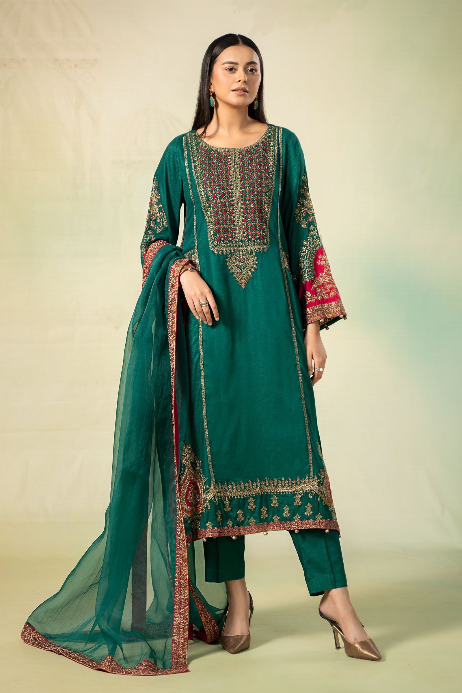Maira B | Ready to Wear | DW-W24-111 -  Maria B Luxury Pret -  House of Maryam