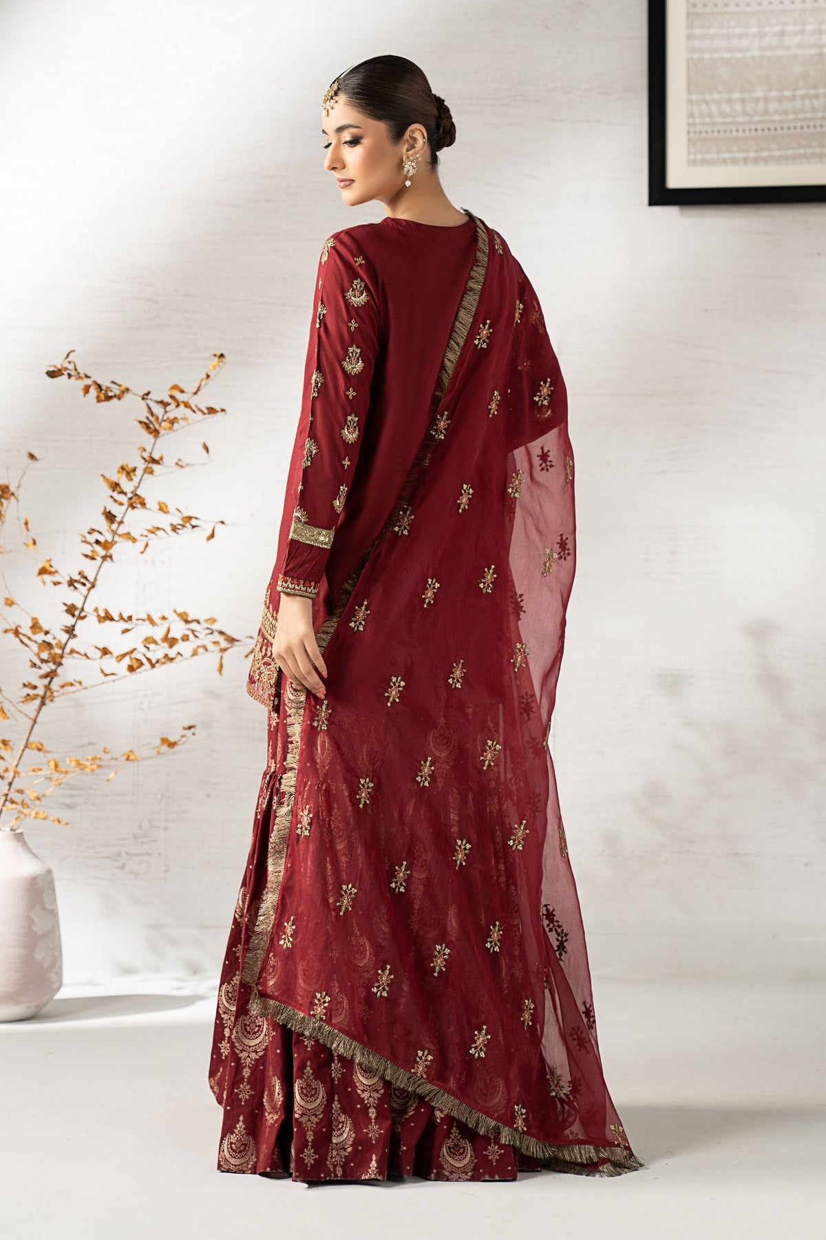 Maria B | Pre Fall 25 | DW-W24-25R1-Maroon-2