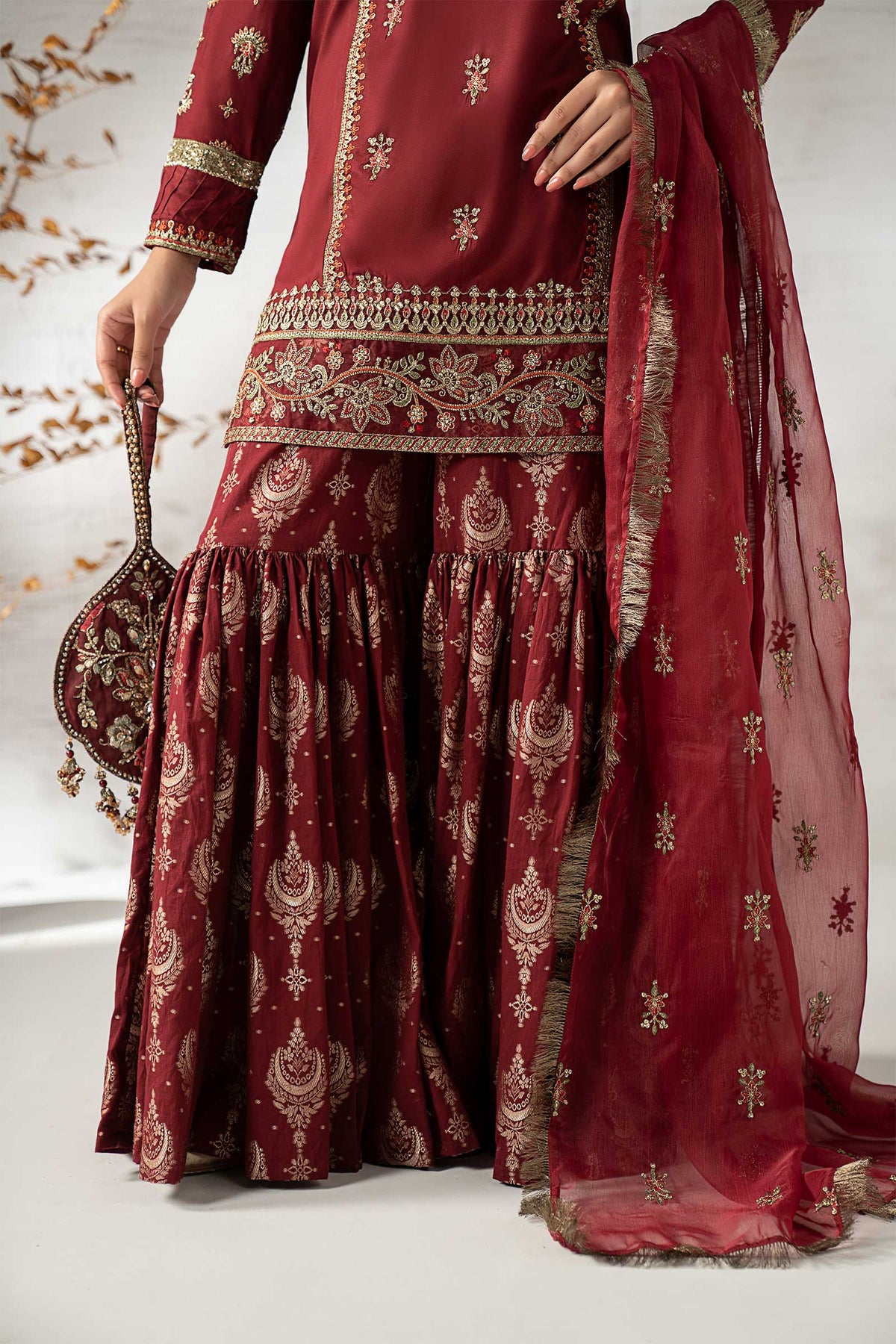 Maria B | Pre Fall 25 | DW-W24-25R1-Maroon, image 4
