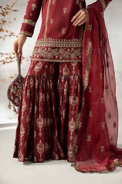 Maria B | Pre Fall 25 | DW-W24-25R1-Maroon