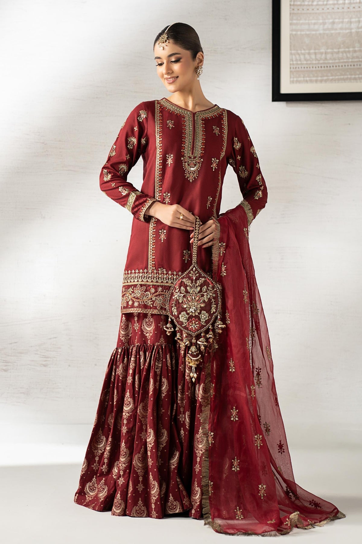 Maria B | Pre Fall 25 | DW-W24-25R1-Maroon-1