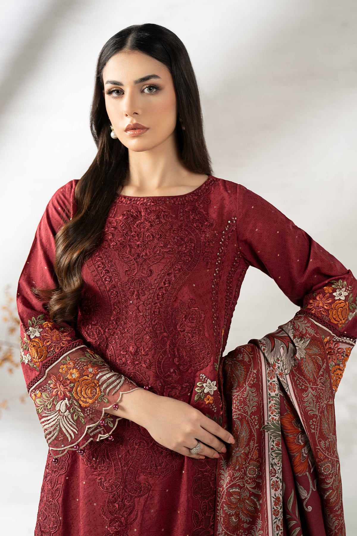 Maria B | Pre Fall 25 | DW-W25-06-Maroon, image 5