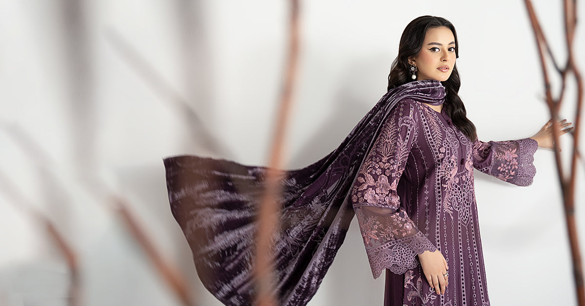 Maria B | Luxury Winter Pret 25 | DW-W25-24-Purple, image 5