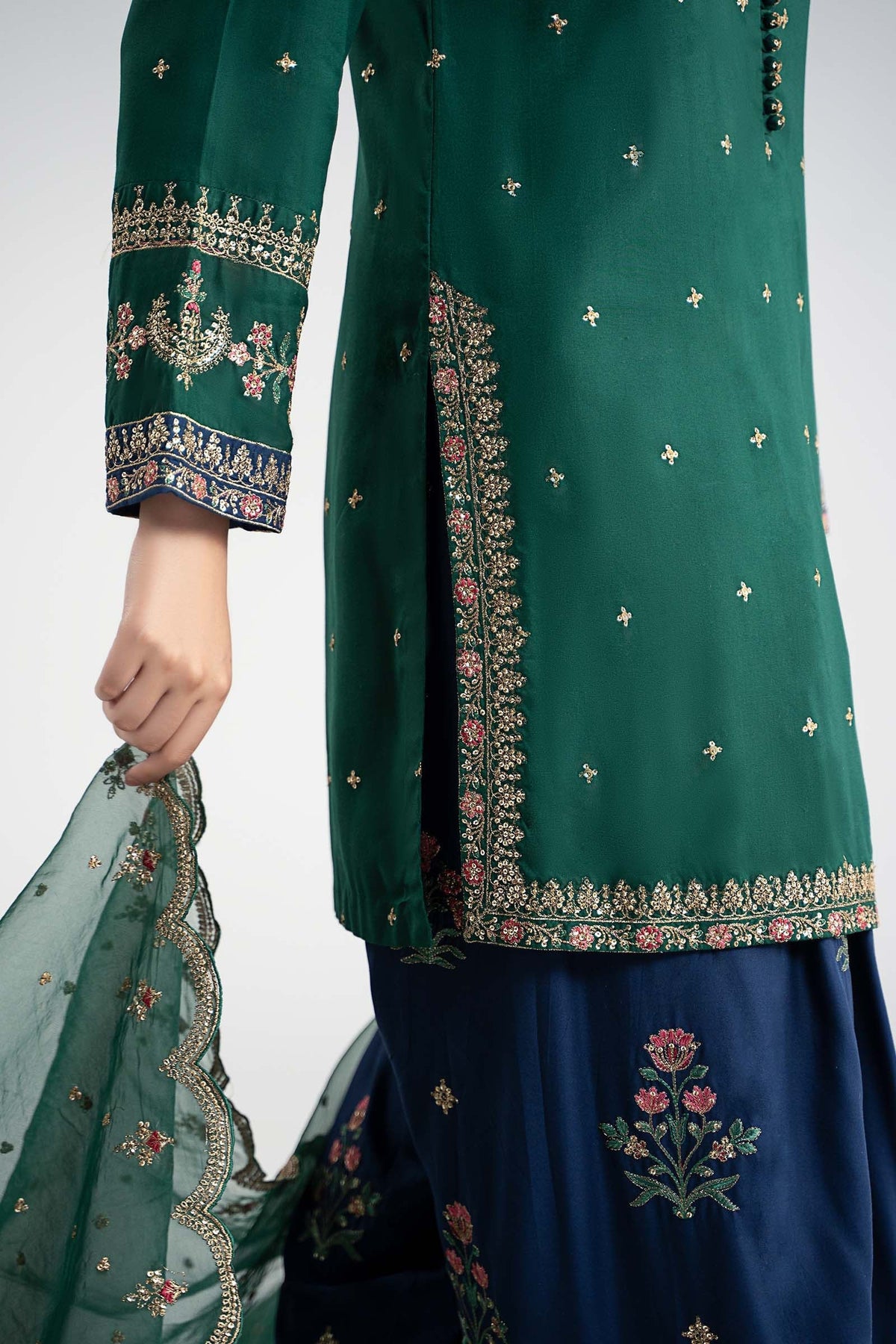 Maria B | Luxury Winter Pret 25 | DW-W25-27-Green, image 7