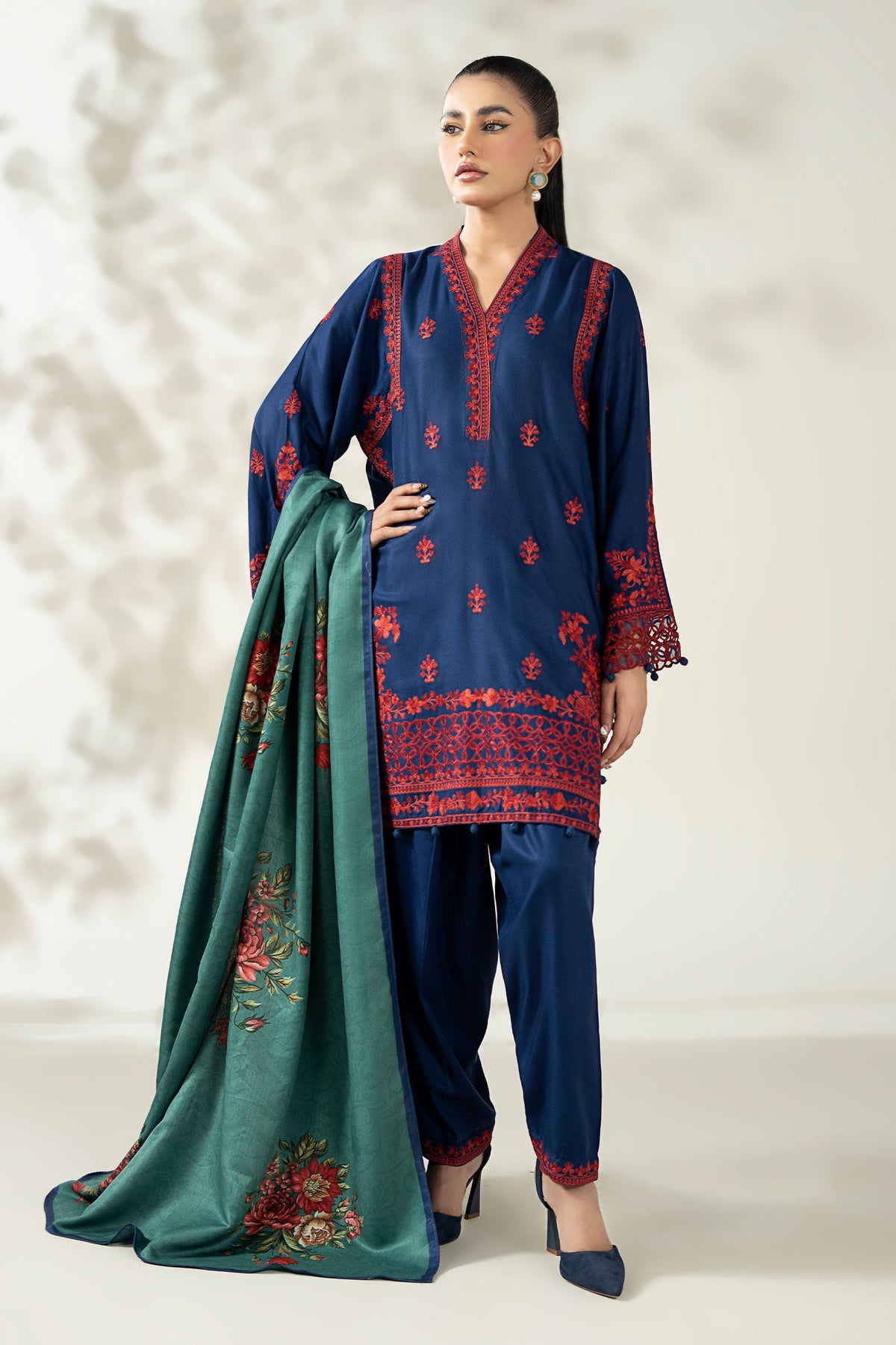 Maria B | Pre Fall Dresses | 3 Piece Embroidered Marina Suit WW