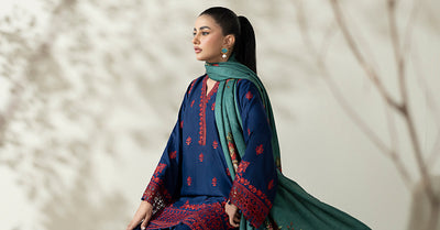 Maria B | Luxury Winter Pret 25 | DW-W25-46-Blue