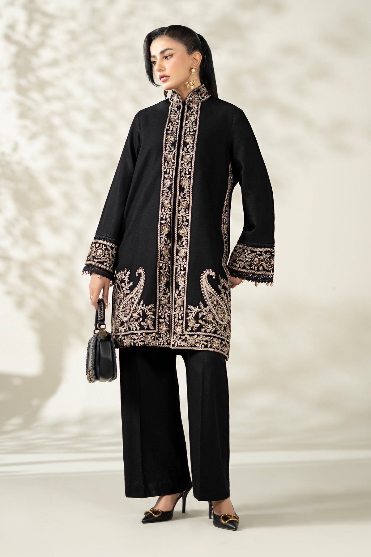 Maria B | Luxury Winter Pret 25 | DW-W25-49-Black